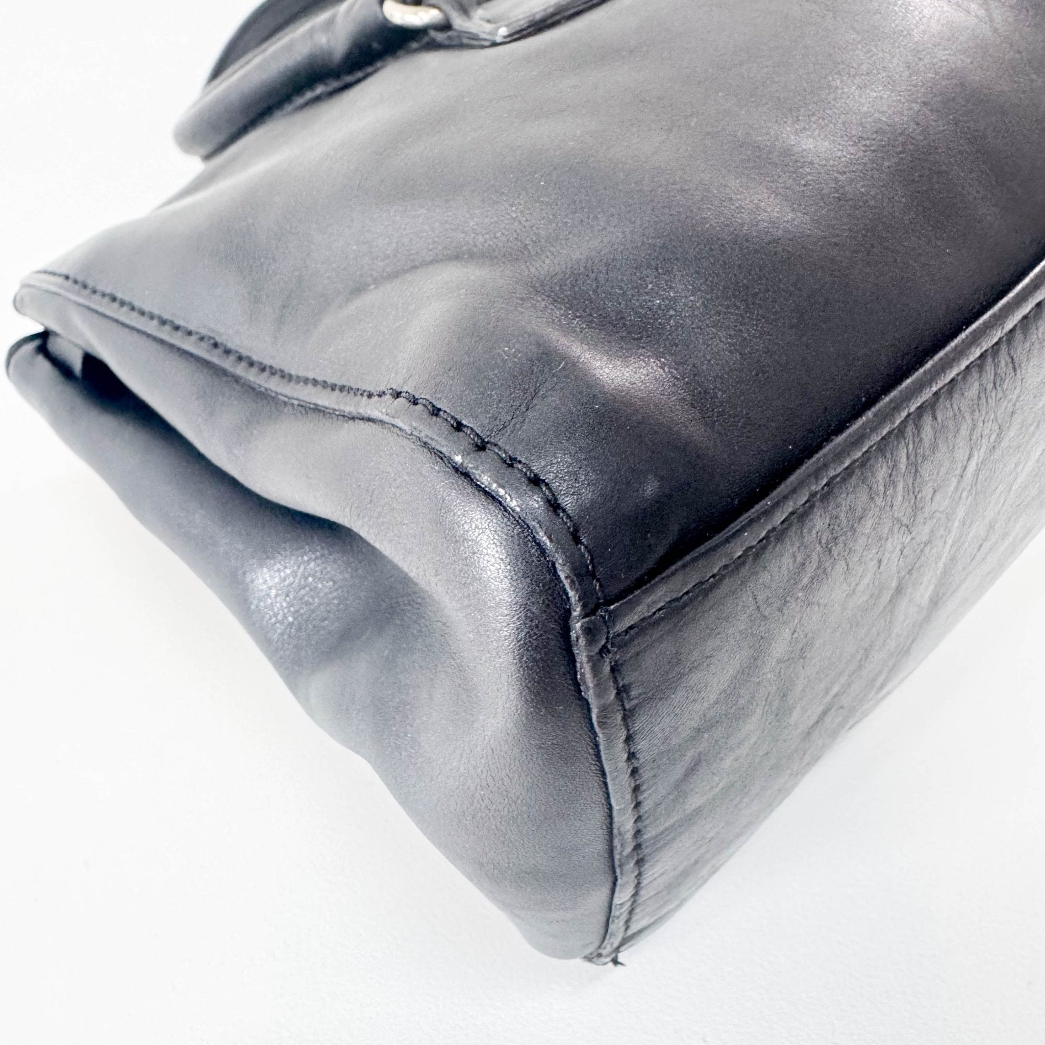 PRADA Black Leather Shoulder Bag, in , Sold by HIVE PRELOVED - Shoulder Bags, ,