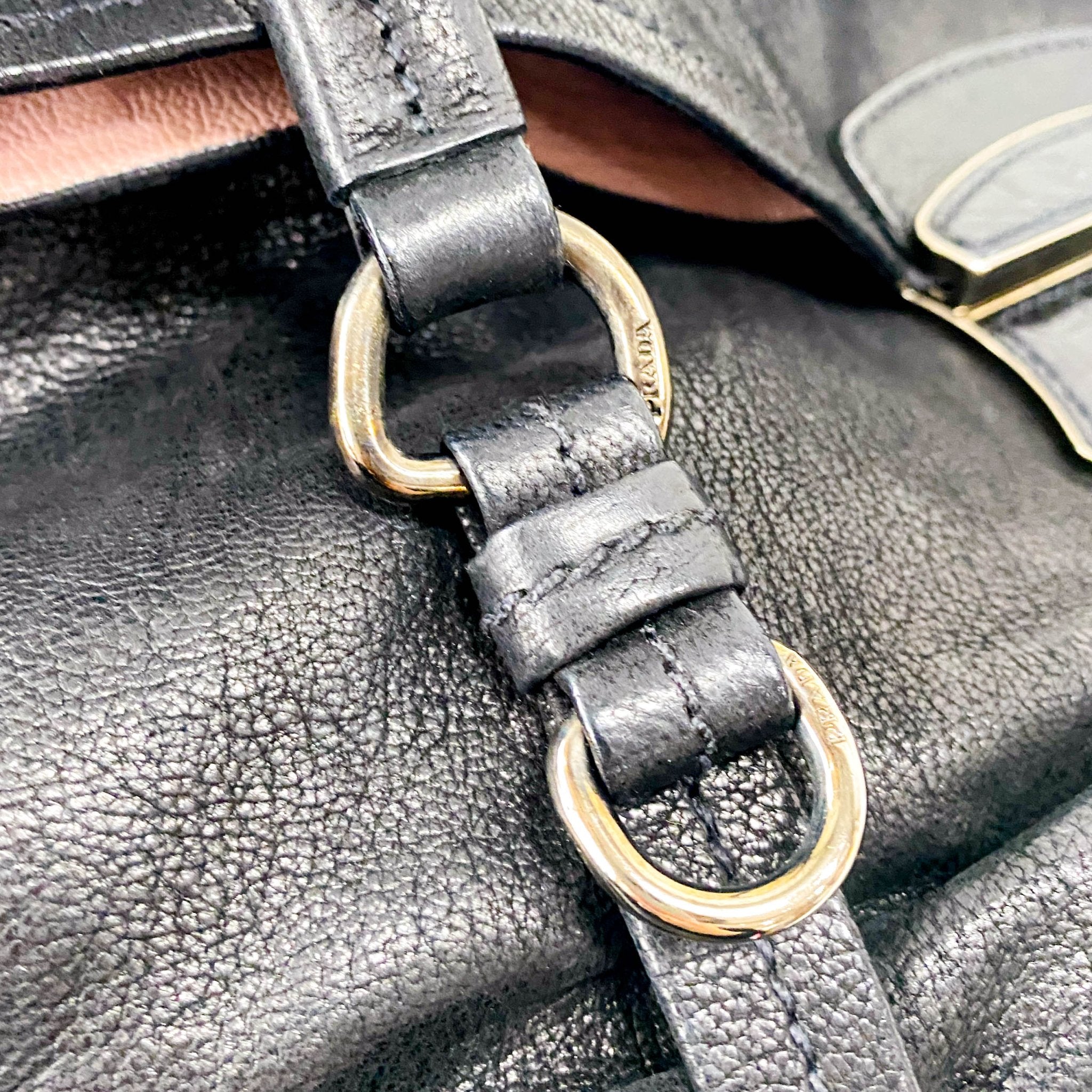 PRADA Black Leather Shoulder Bag, in , Sold by HIVE PRELOVED - Shoulder Bags, ,