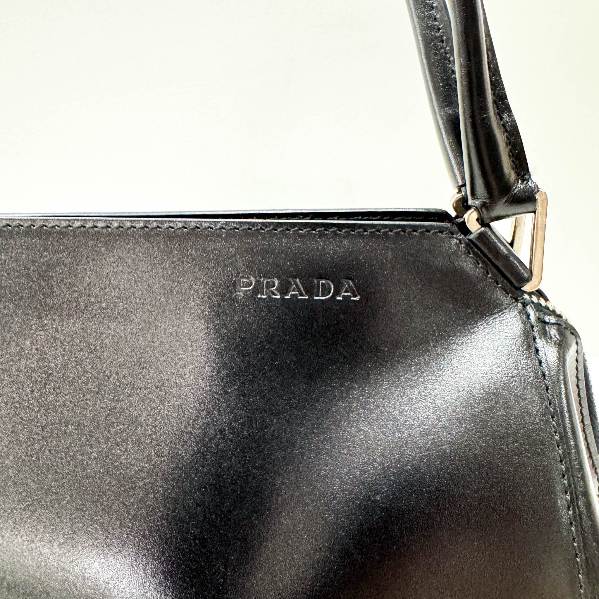 PRADA Black Leather Shoulder Bag, in , Sold by HIVE PRELOVED - Shoulder Bags, ,