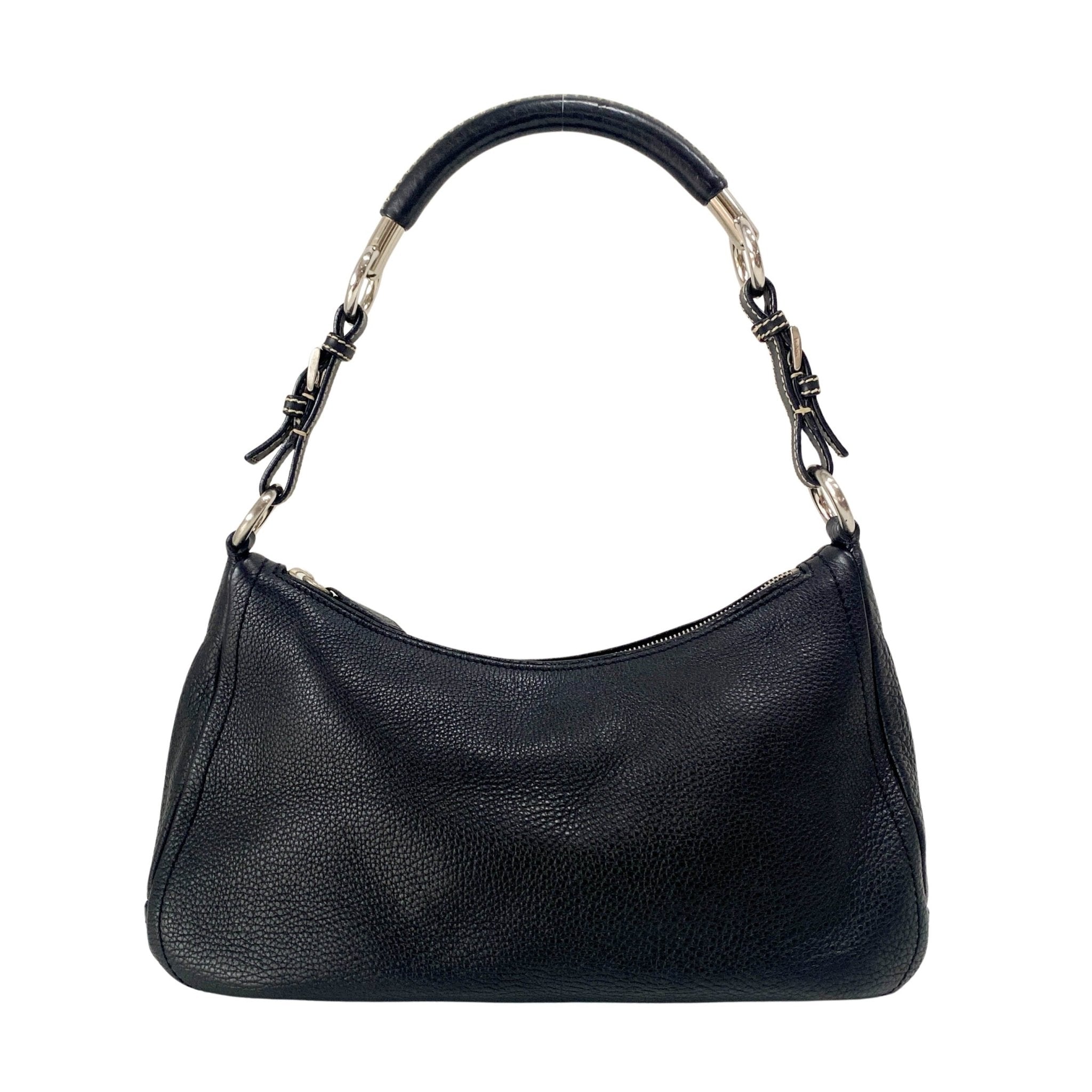 PRADA Black Leather Shoulder Bag, in , Sold by HIVE PRELOVED - Shoulder Bags, ,