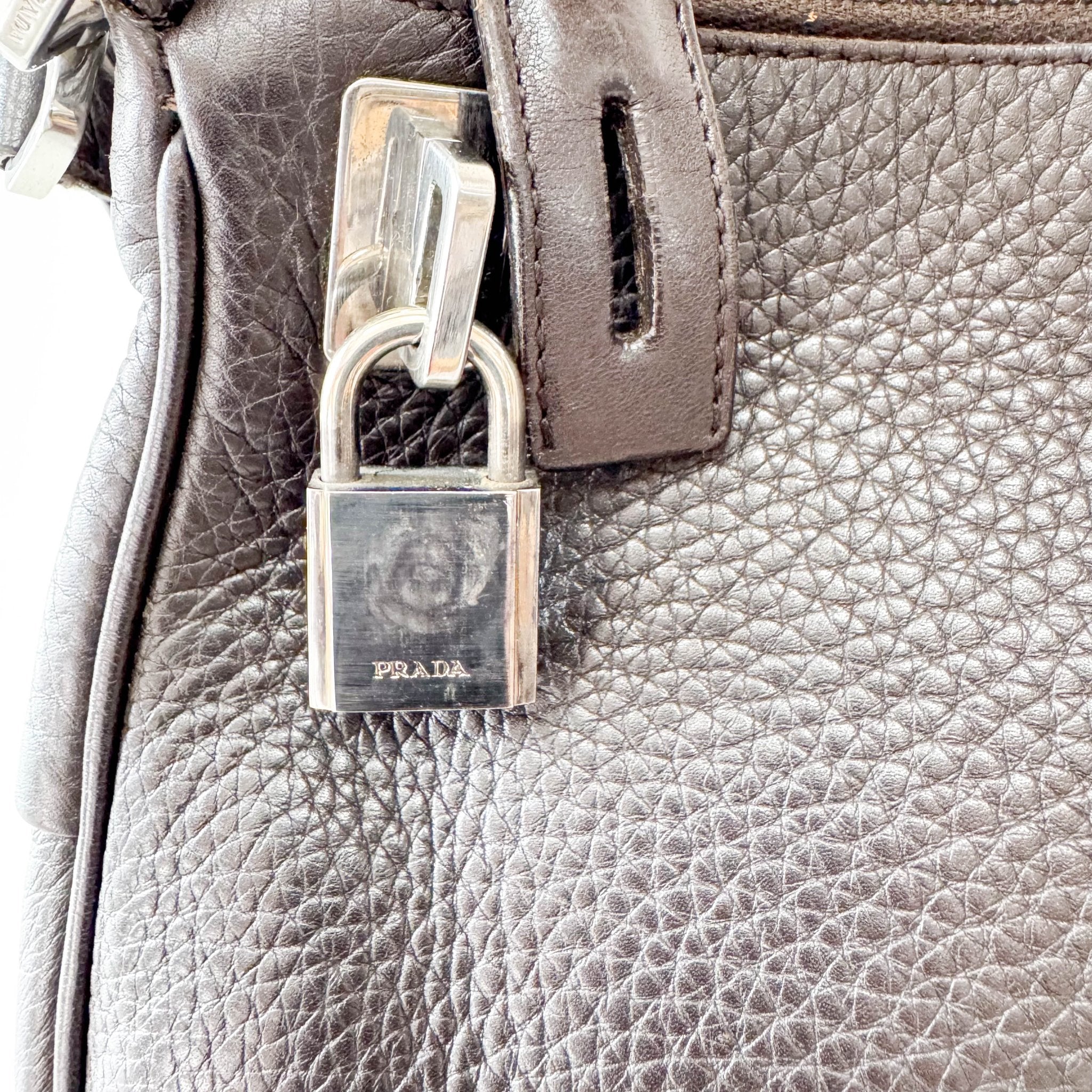 PRADA Black Leather Shoulder Bag, in , Sold by HIVE PRELOVED - Shoulder Bags, ,