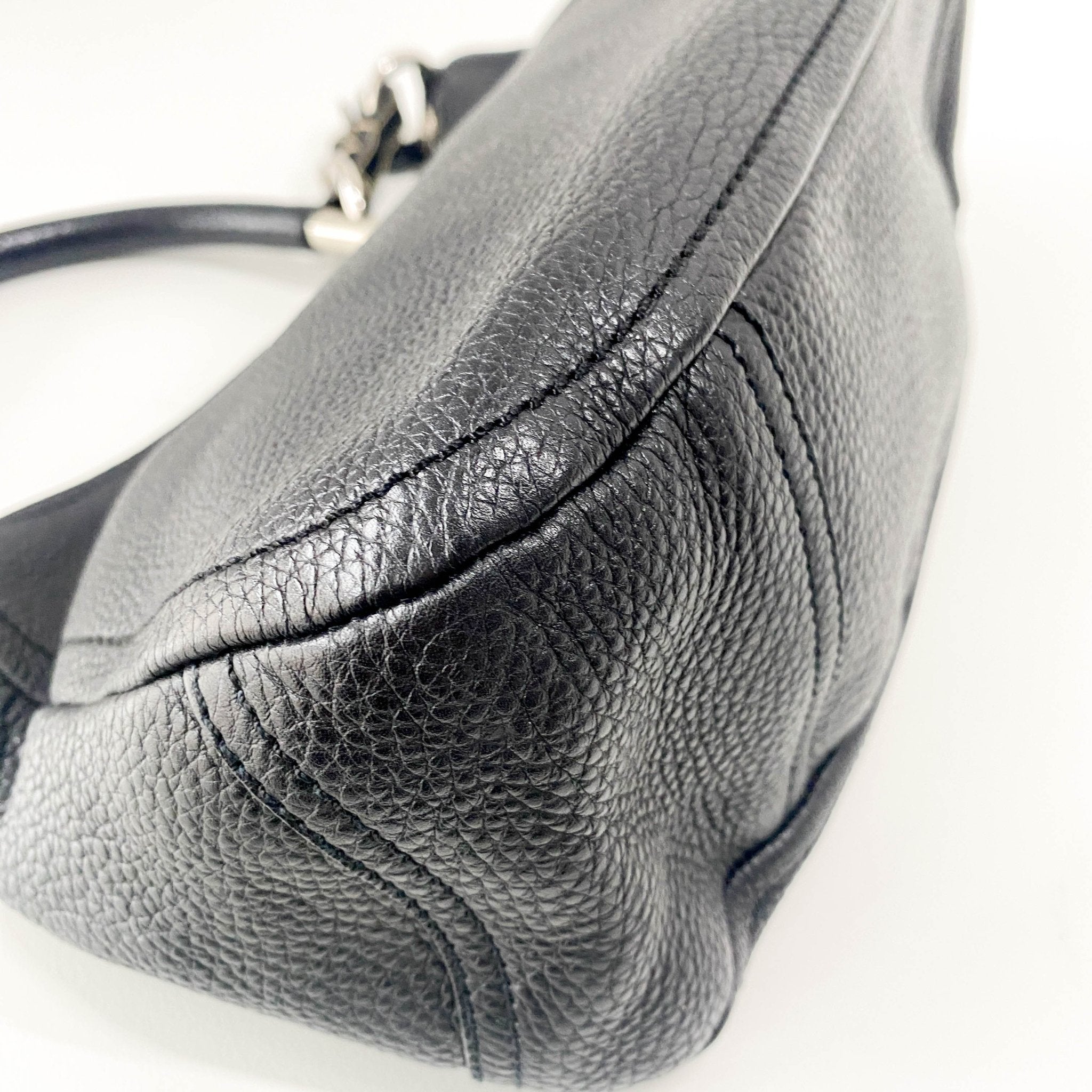 PRADA Black Leather Shoulder Bag, in , Sold by HIVE PRELOVED - Shoulder Bags, ,