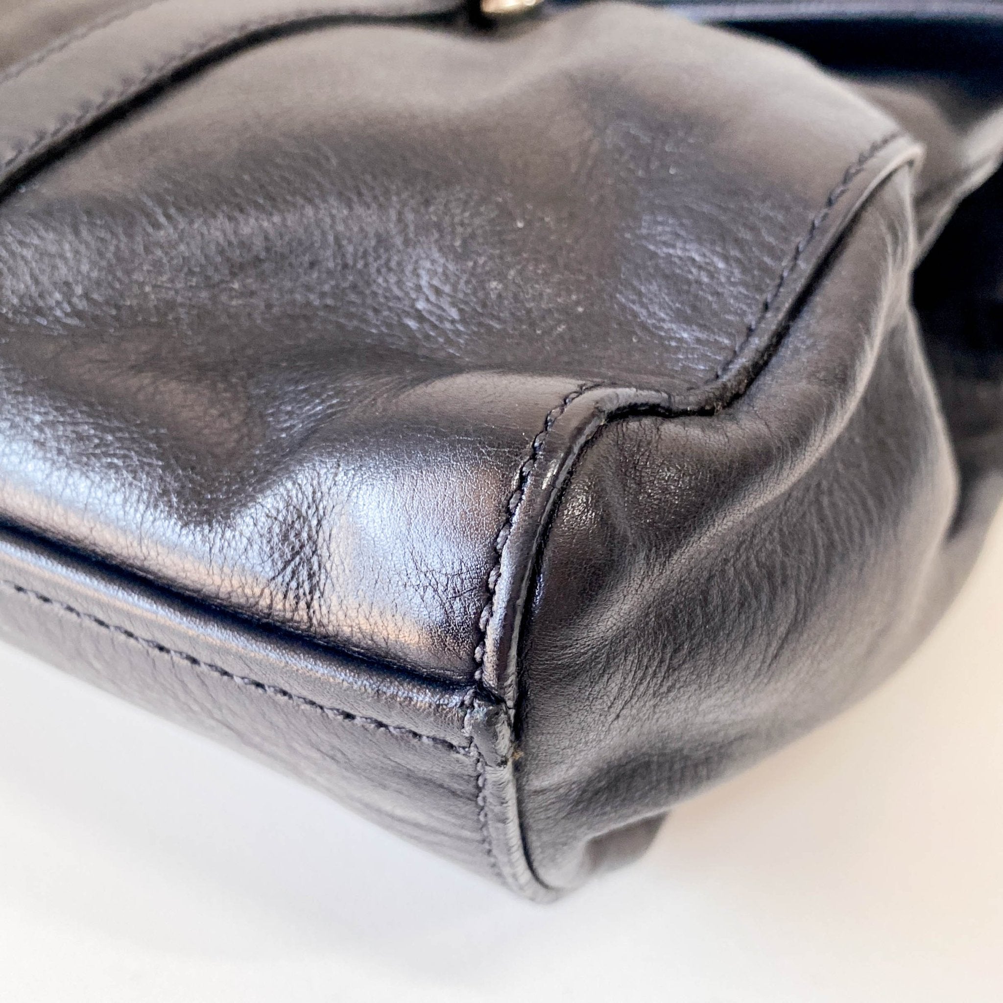 PRADA Black Leather Shoulder Bag, in , Sold by HIVE PRELOVED - Shoulder Bags, ,