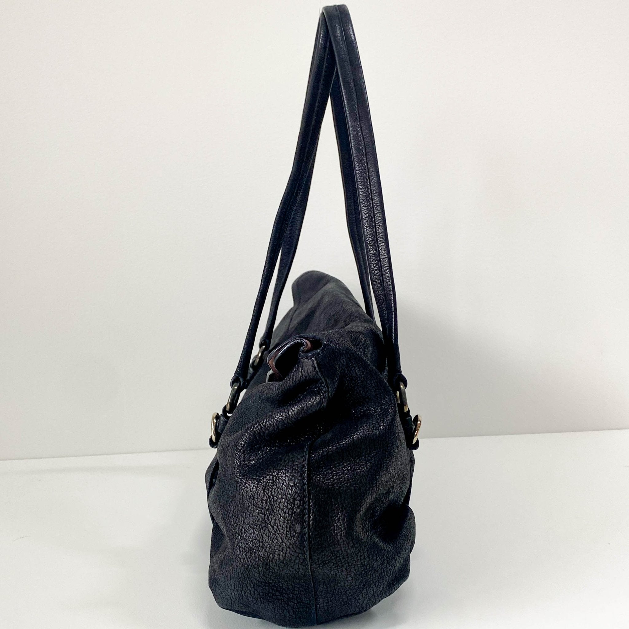 PRADA Black Leather Shoulder Bag, in , Sold by HIVE PRELOVED - Shoulder Bags, ,