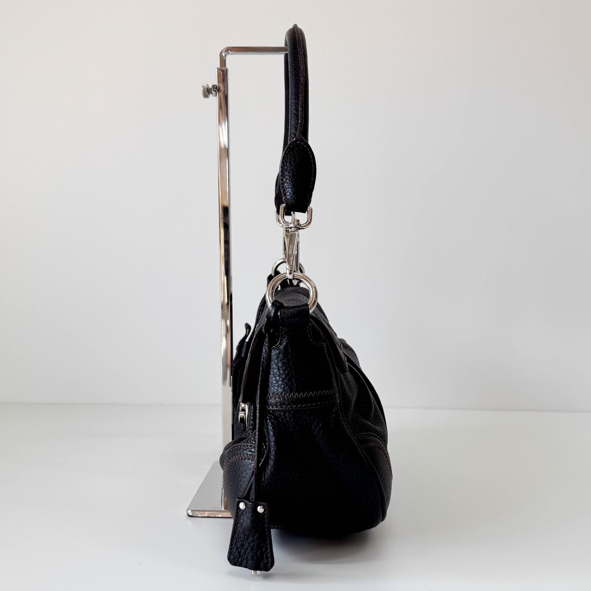 PRADA Black Leather Shoulder Bag, in , Sold by HIVE PRELOVED - Shoulder Bags, ,