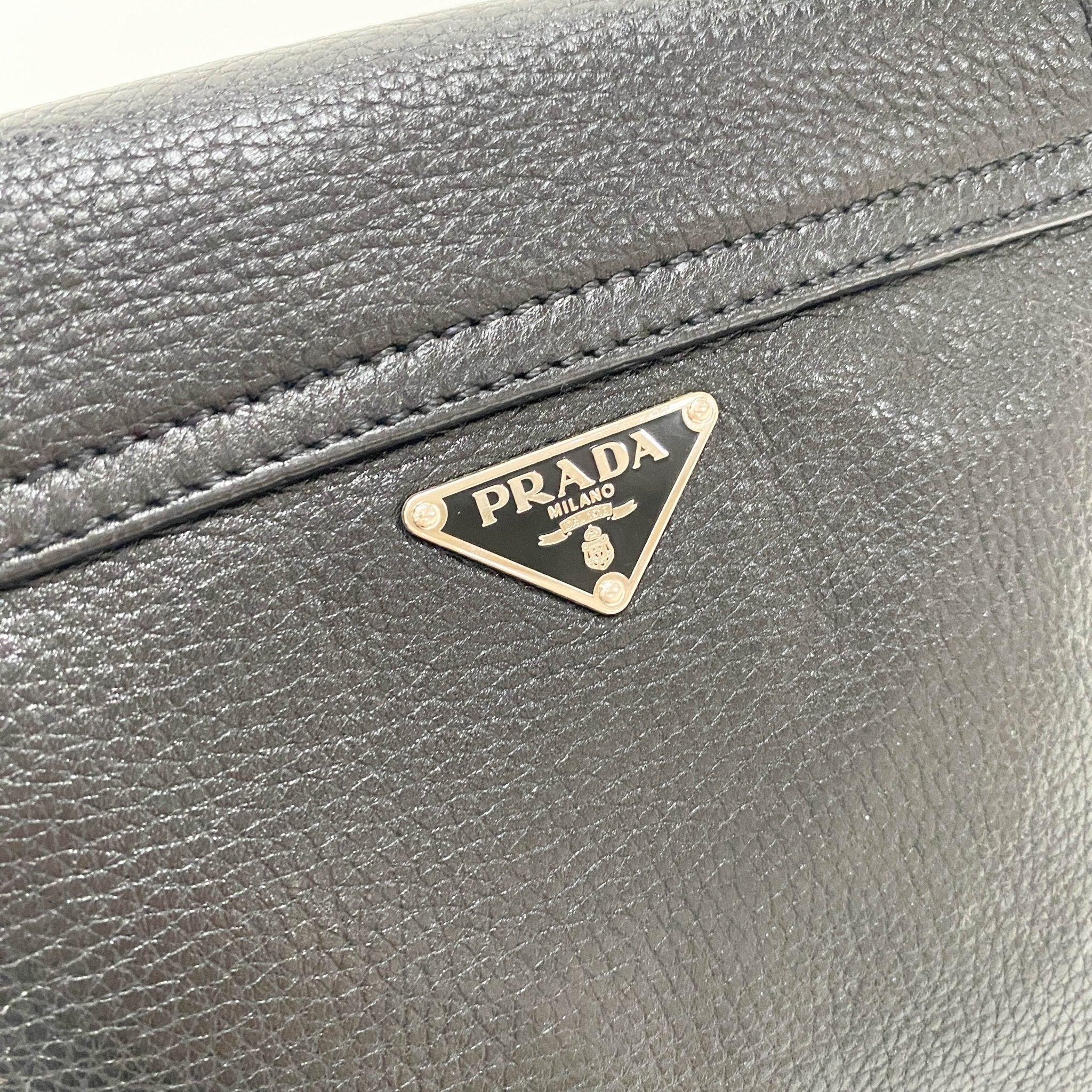 PRADA Black Leather Shoulder Bag, in , Sold by HIVE PRELOVED - Shoulder Bags, ,