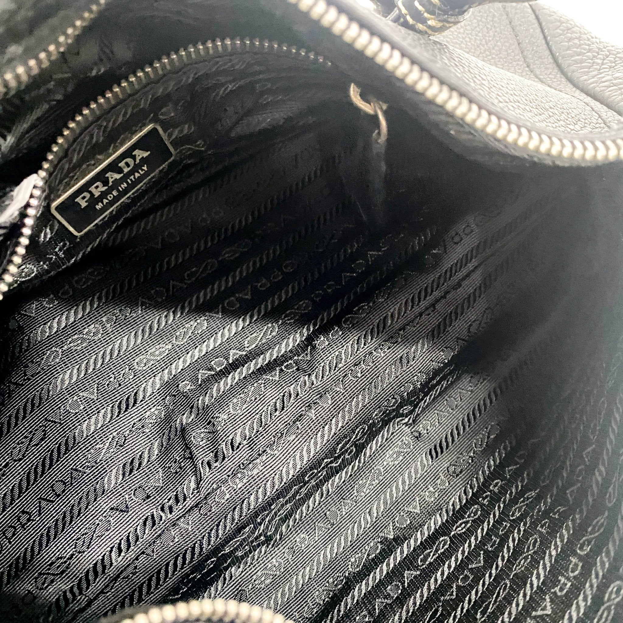 PRADA Black Leather Shoulder Bag, in , Sold by HIVE PRELOVED - Shoulder Bags, ,