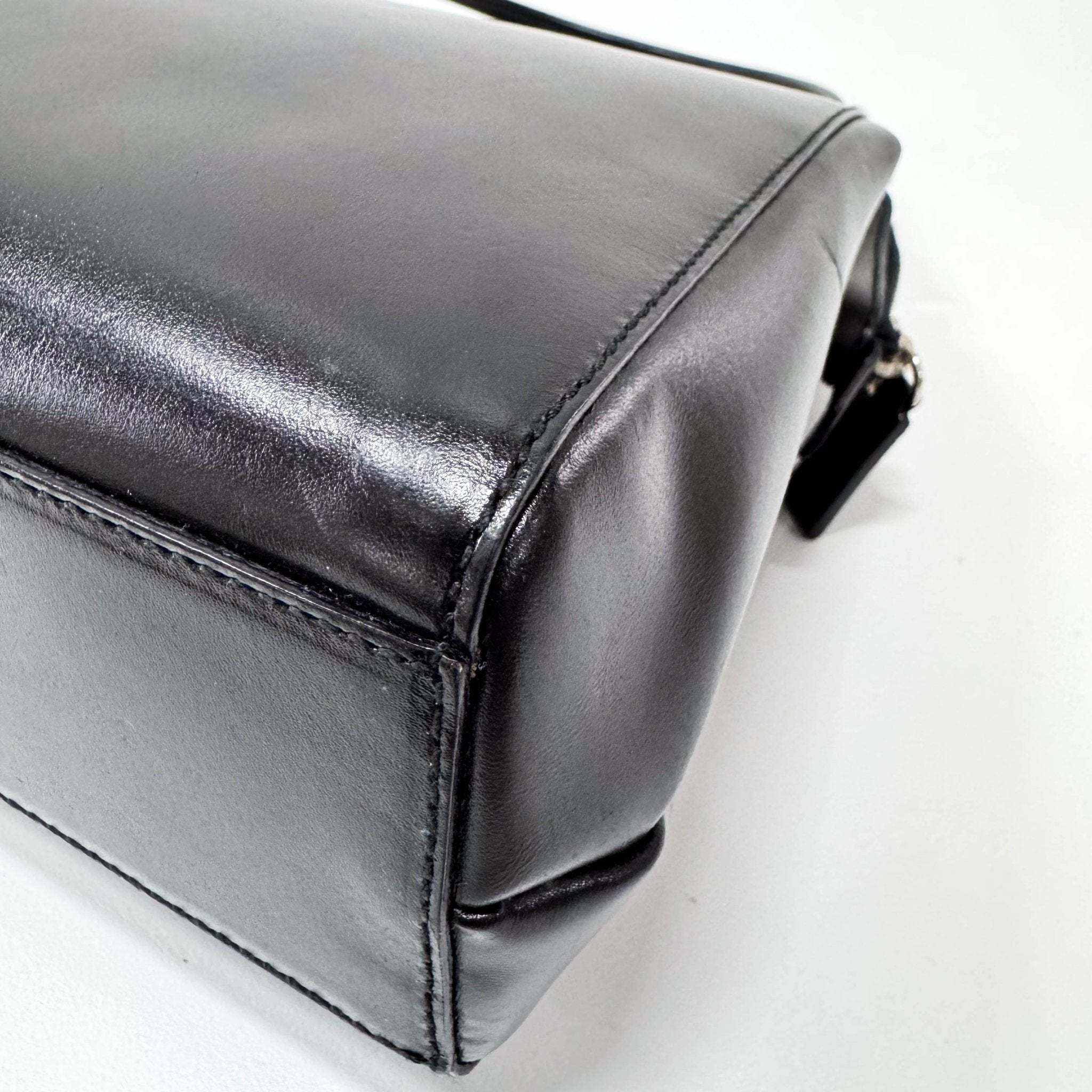 PRADA Black Leather Shoulder Bag, in , Sold by HIVE PRELOVED - Shoulder Bags, ,