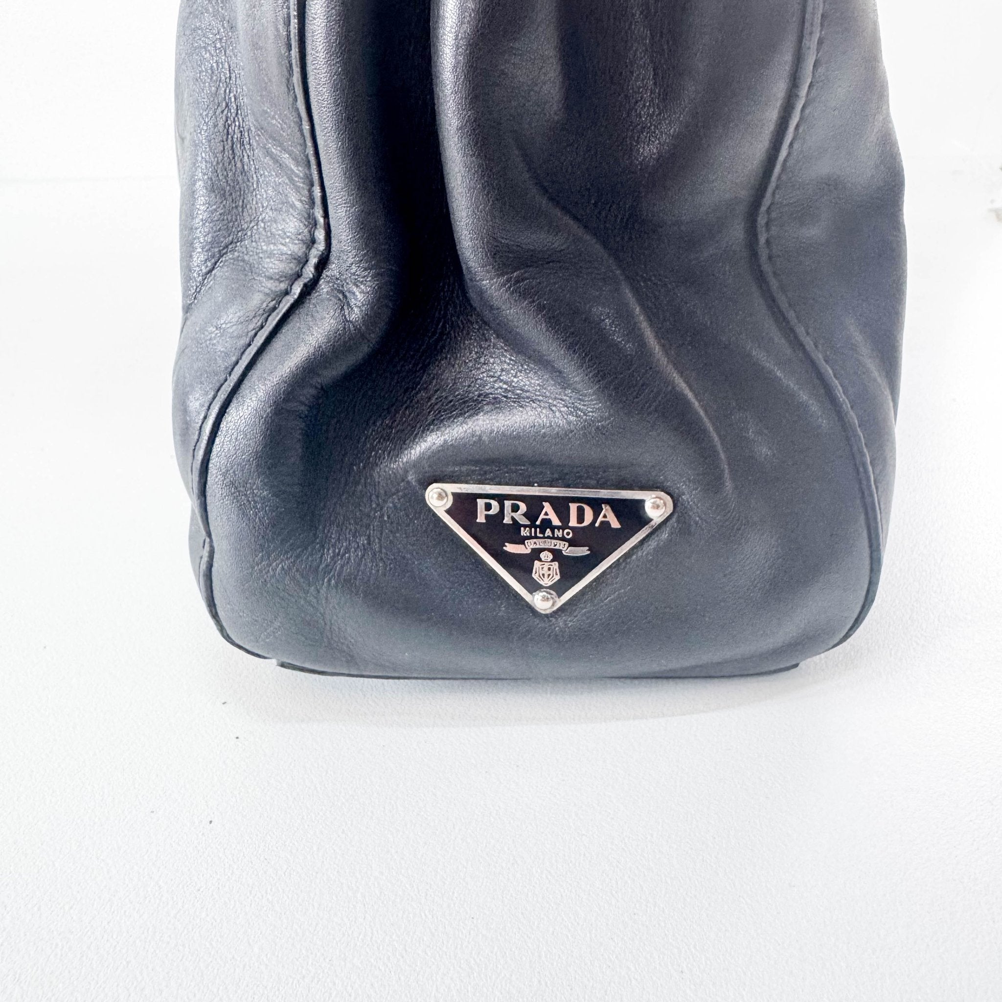 PRADA Black Leather Shoulder Bag, in , Sold by HIVE PRELOVED - Shoulder Bags, ,