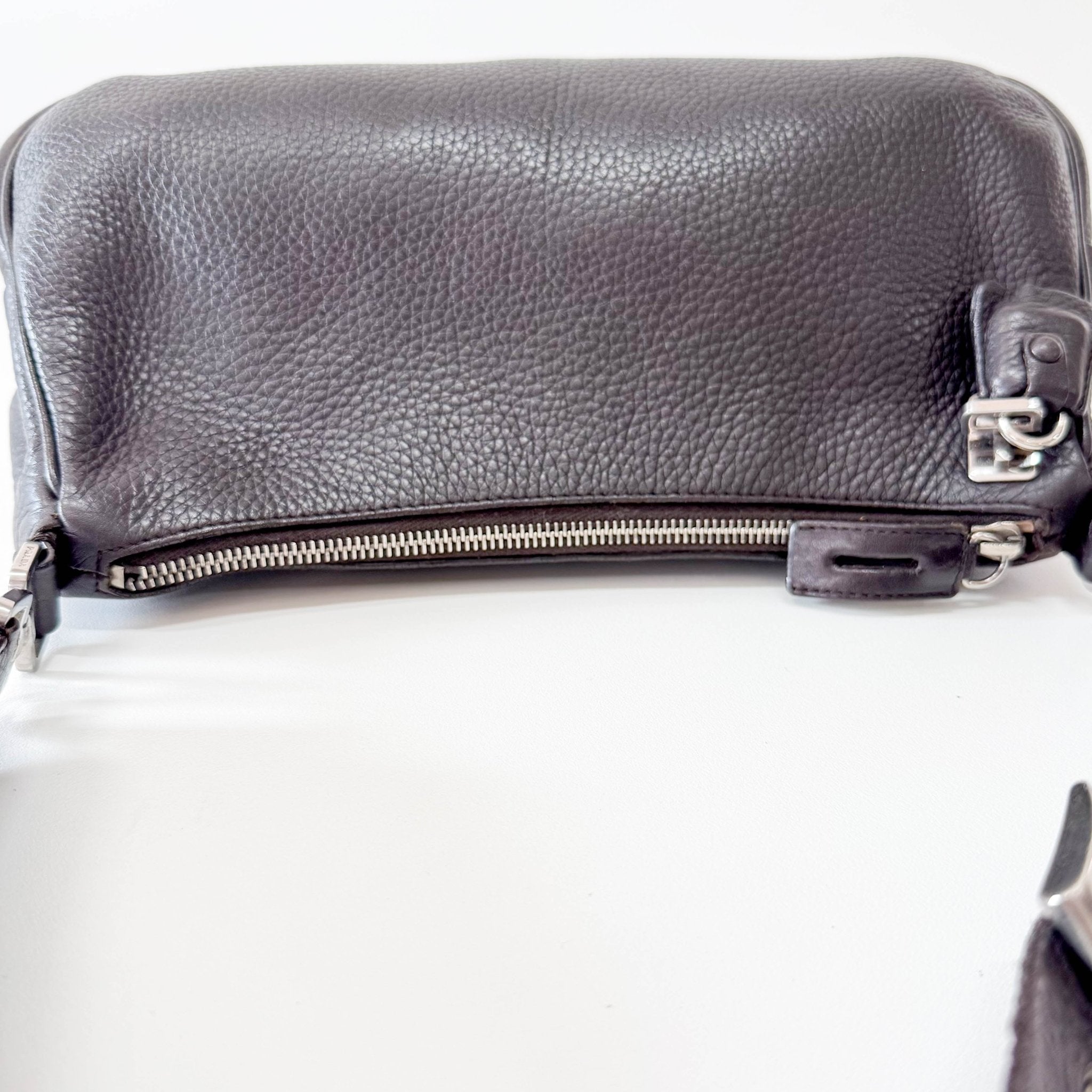 PRADA Black Leather Shoulder Bag, in , Sold by HIVE PRELOVED - Shoulder Bags, ,