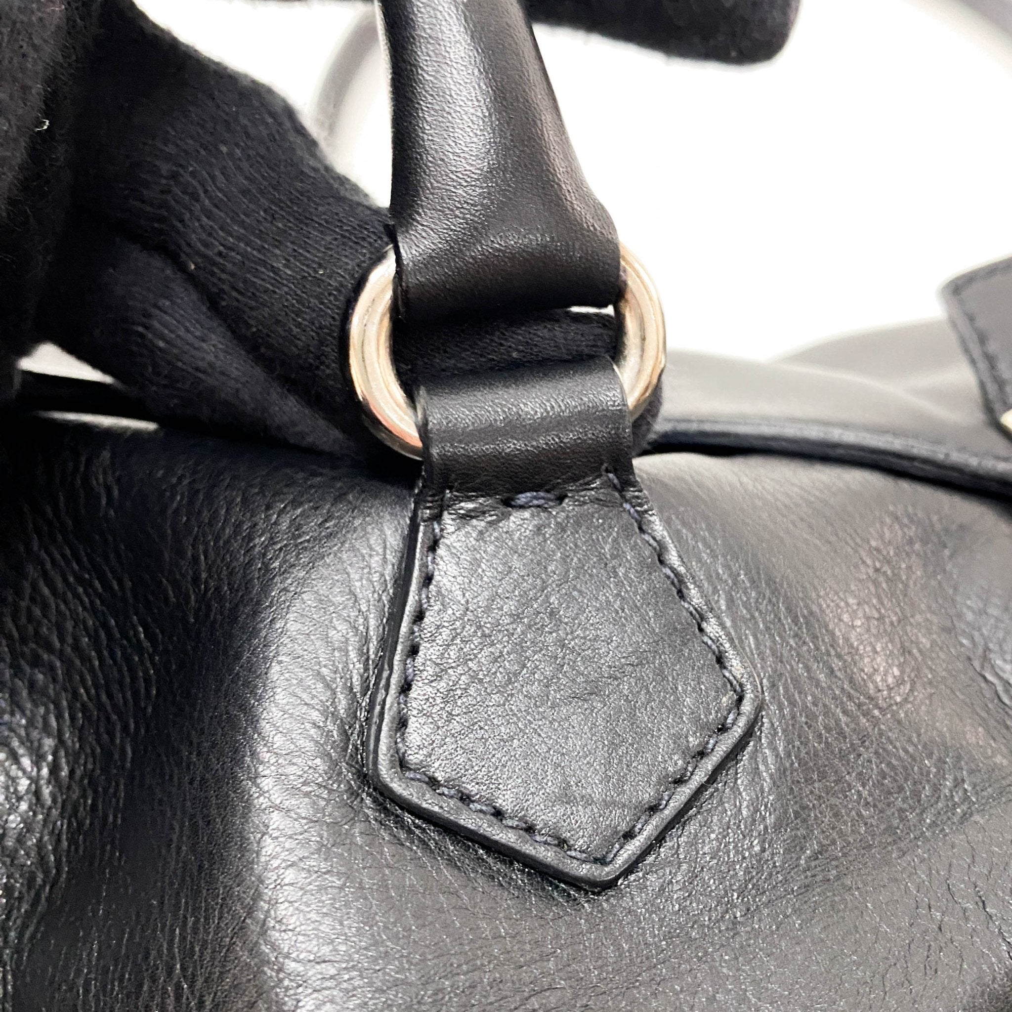 PRADA Black Leather Top Handle Shoulder Bag, in , Sold by HIVE PRELOVED - Shoulder Bags, ,