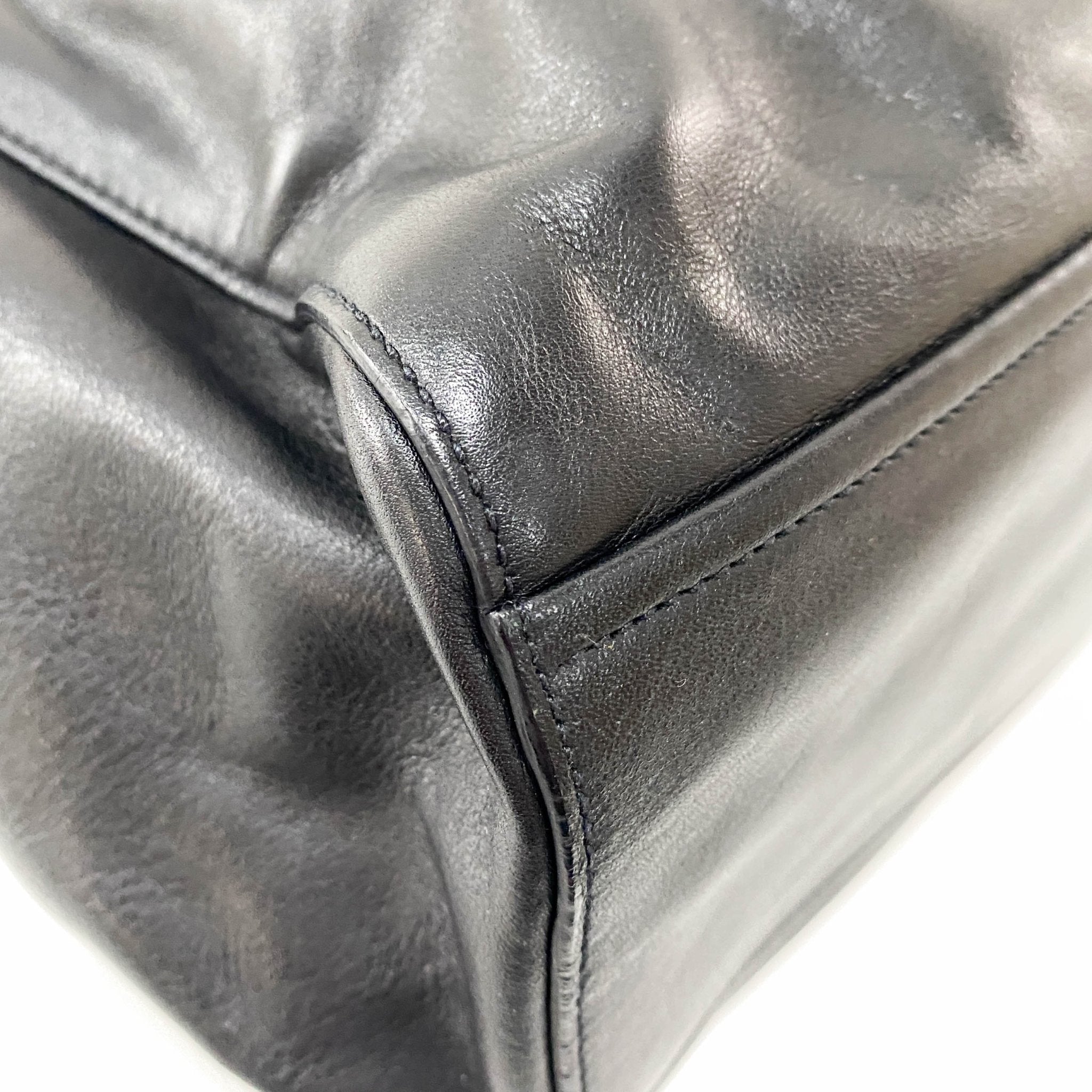 PRADA Black Leather Top Handle Shoulder Bag, in , Sold by HIVE PRELOVED - Shoulder Bags, ,