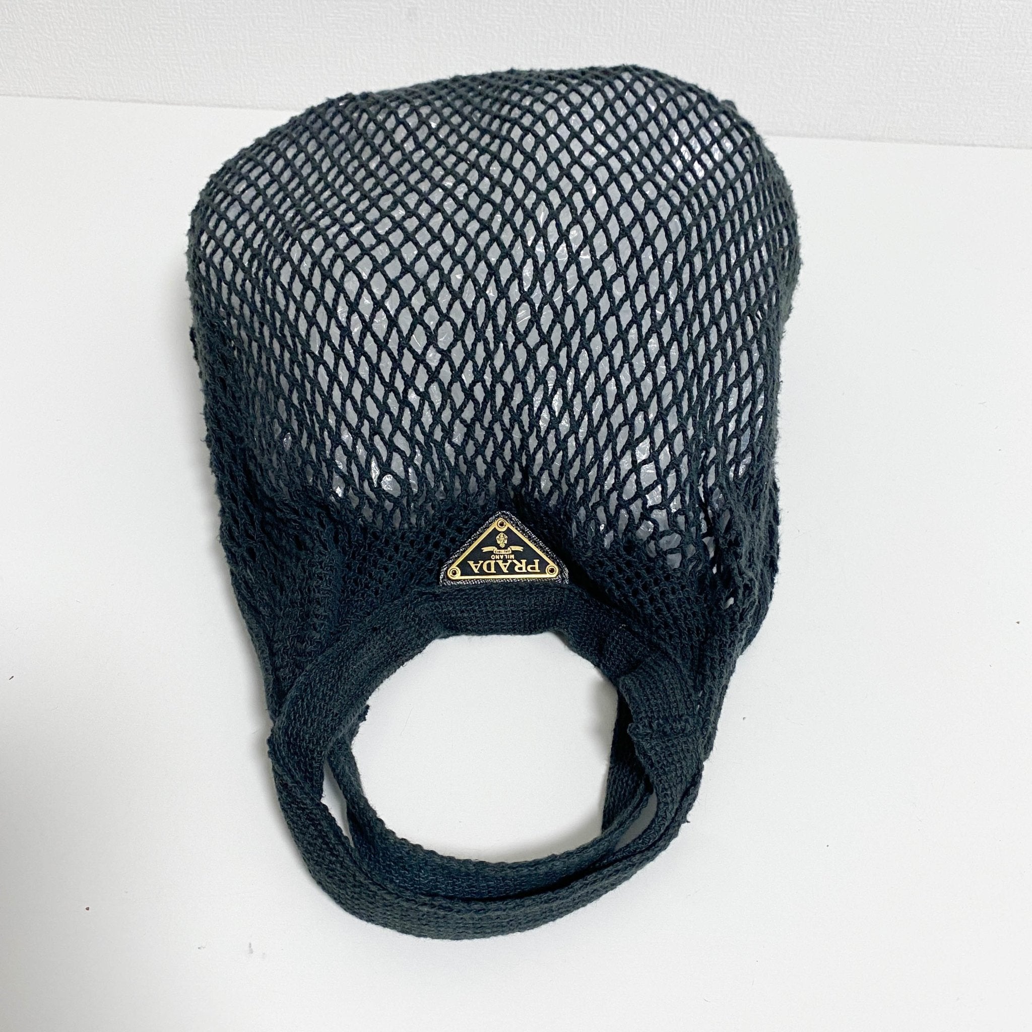 PRADA Black Mesh Fishnet Tote Bag, in , Sold by HIVE PRELOVED - Handle Bags, ,