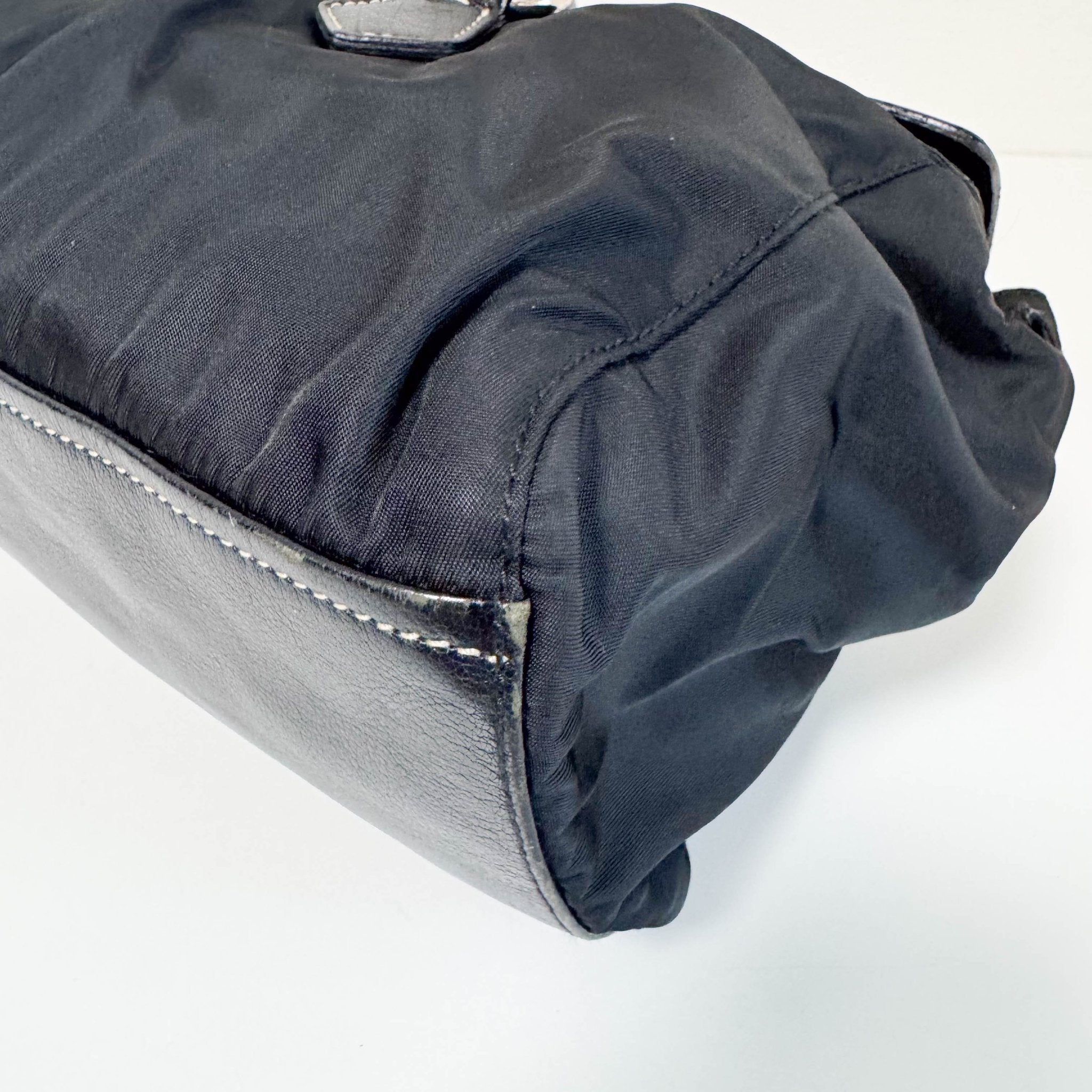 PRADA Black Nylon and Leather Shoulder Bag, in , Sold by HIVE PRELOVED - Shoulder Bags, ,