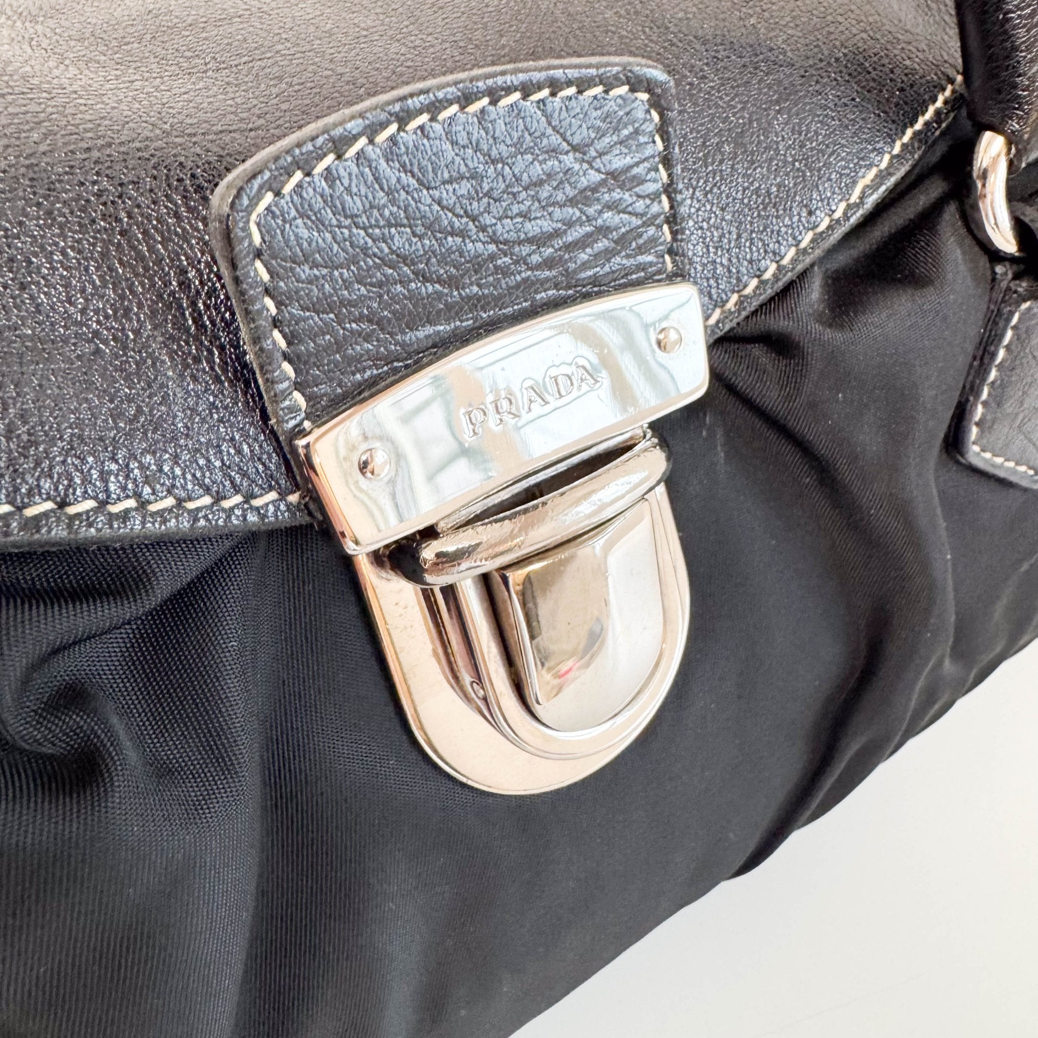 PRADA Black Nylon and Leather Shoulder Bag, in , Sold by HIVE PRELOVED - Shoulder Bags, ,