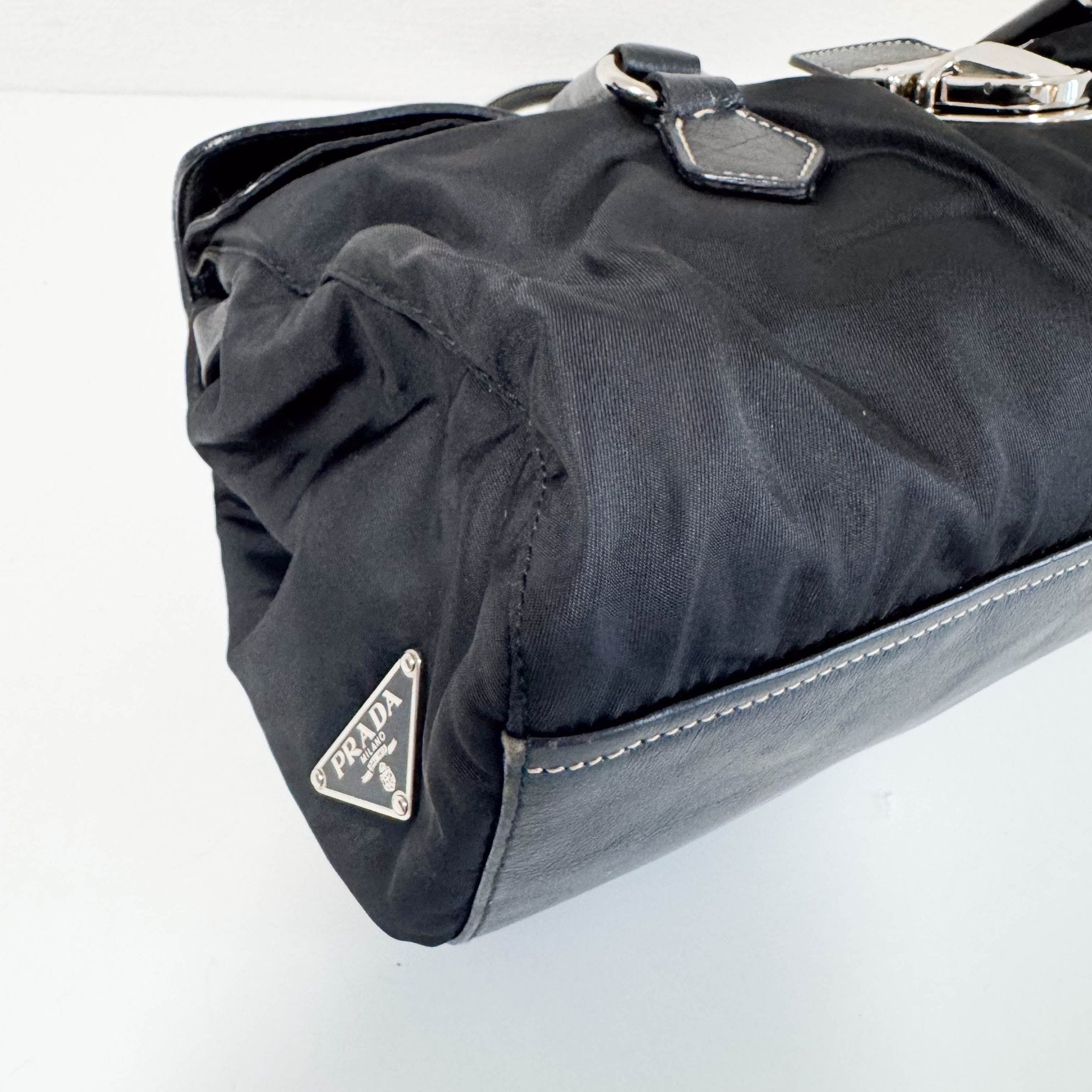 PRADA Black Nylon and Leather Shoulder Bag, in , Sold by HIVE PRELOVED - Shoulder Bags, ,