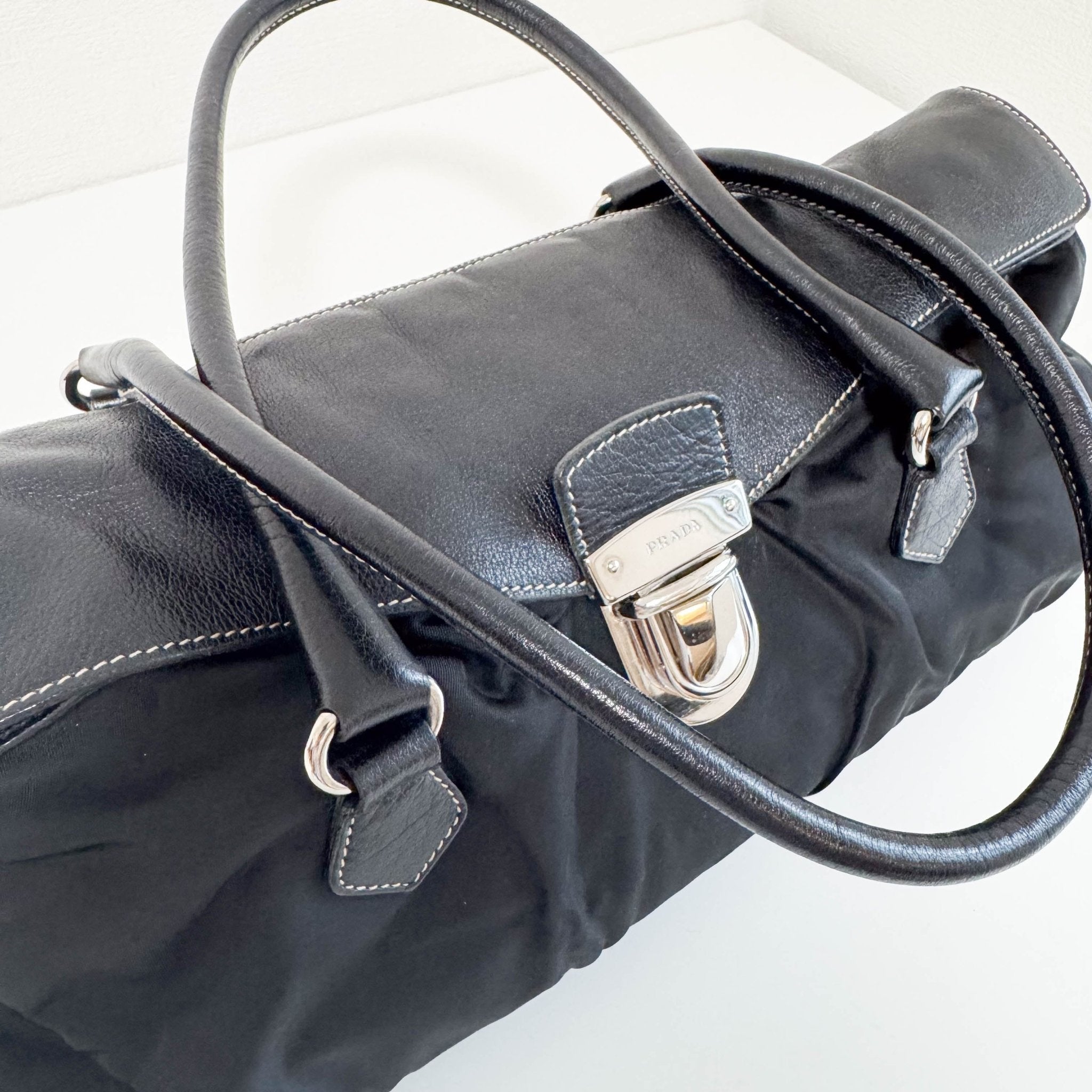 PRADA Black Nylon and Leather Shoulder Bag, in , Sold by HIVE PRELOVED - Shoulder Bags, ,