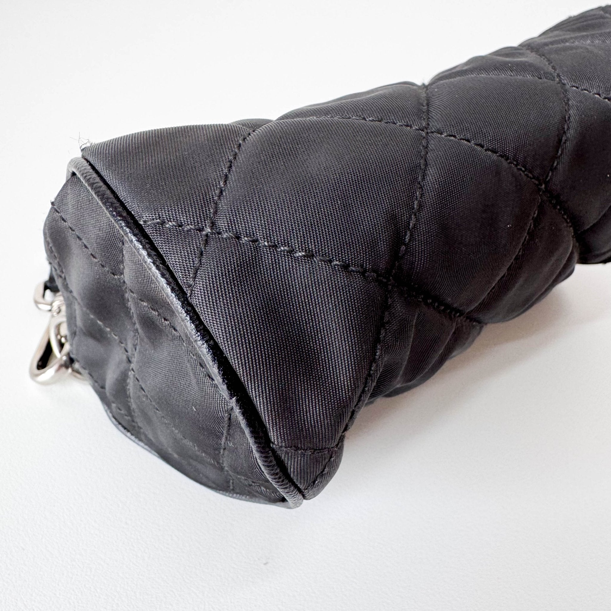 PRADA Black Nylon Quilted Chain Shoulder Bag, in , Sold by HIVE PRELOVED - Shoulder Bags, ,