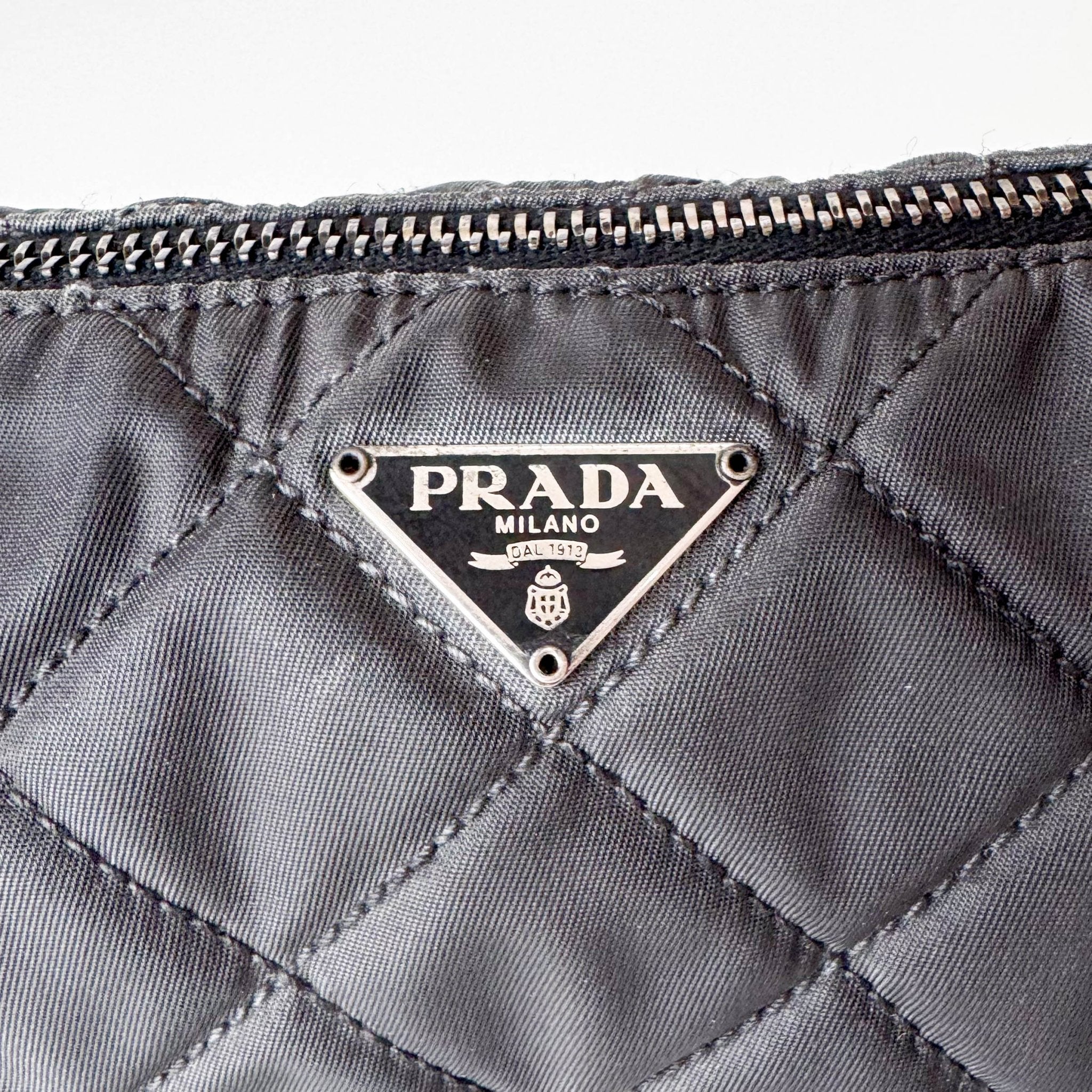 PRADA Black Nylon Quilted Chain Shoulder Bag, in , Sold by HIVE PRELOVED - Shoulder Bags, ,