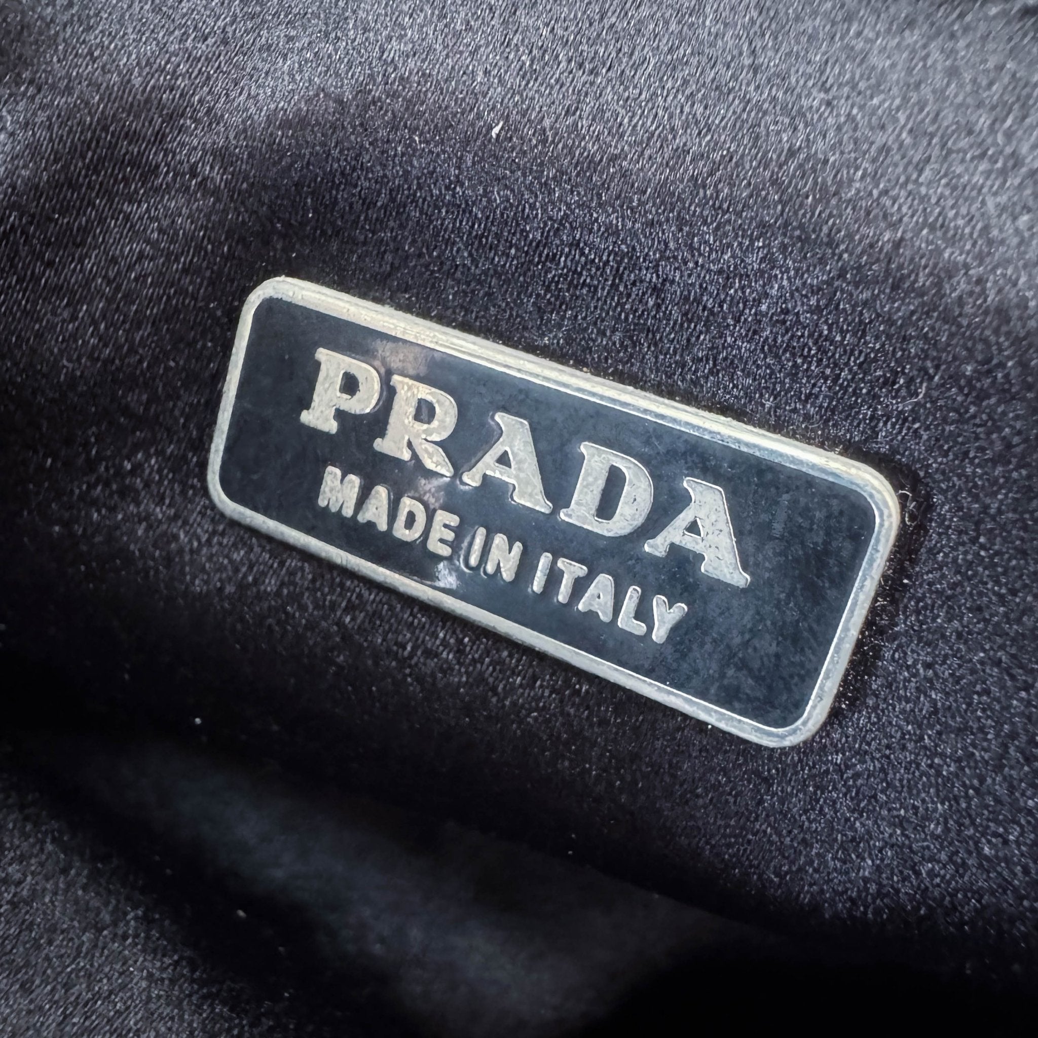 PRADA Black Satin Beaded Hand Bag, in , Sold by HIVE PRELOVED - Handle Bags, ,