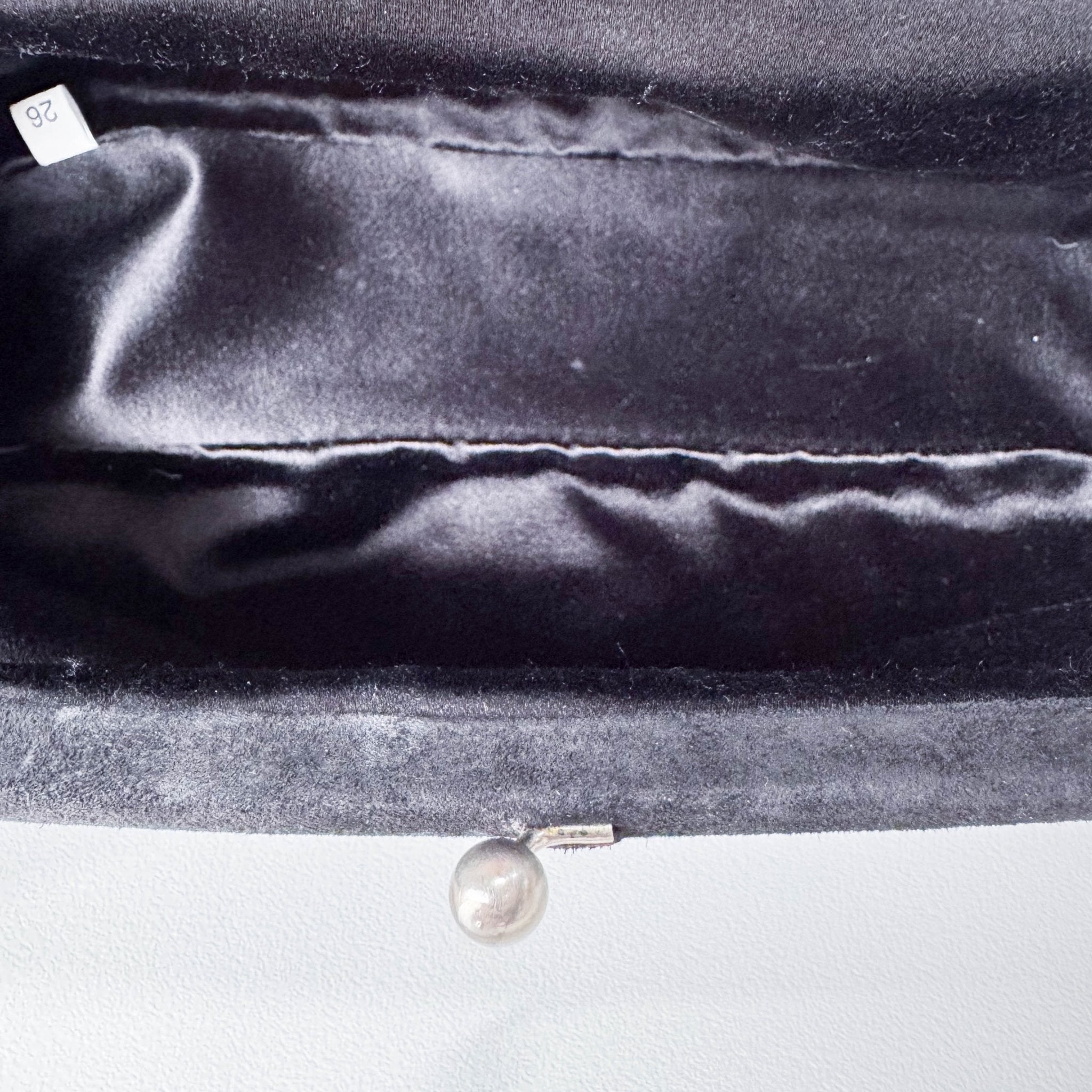 PRADA Black Satin Flower Embroidered Chain Bag, in , Sold by HIVE PRELOVED - Shoulder Bags, ,