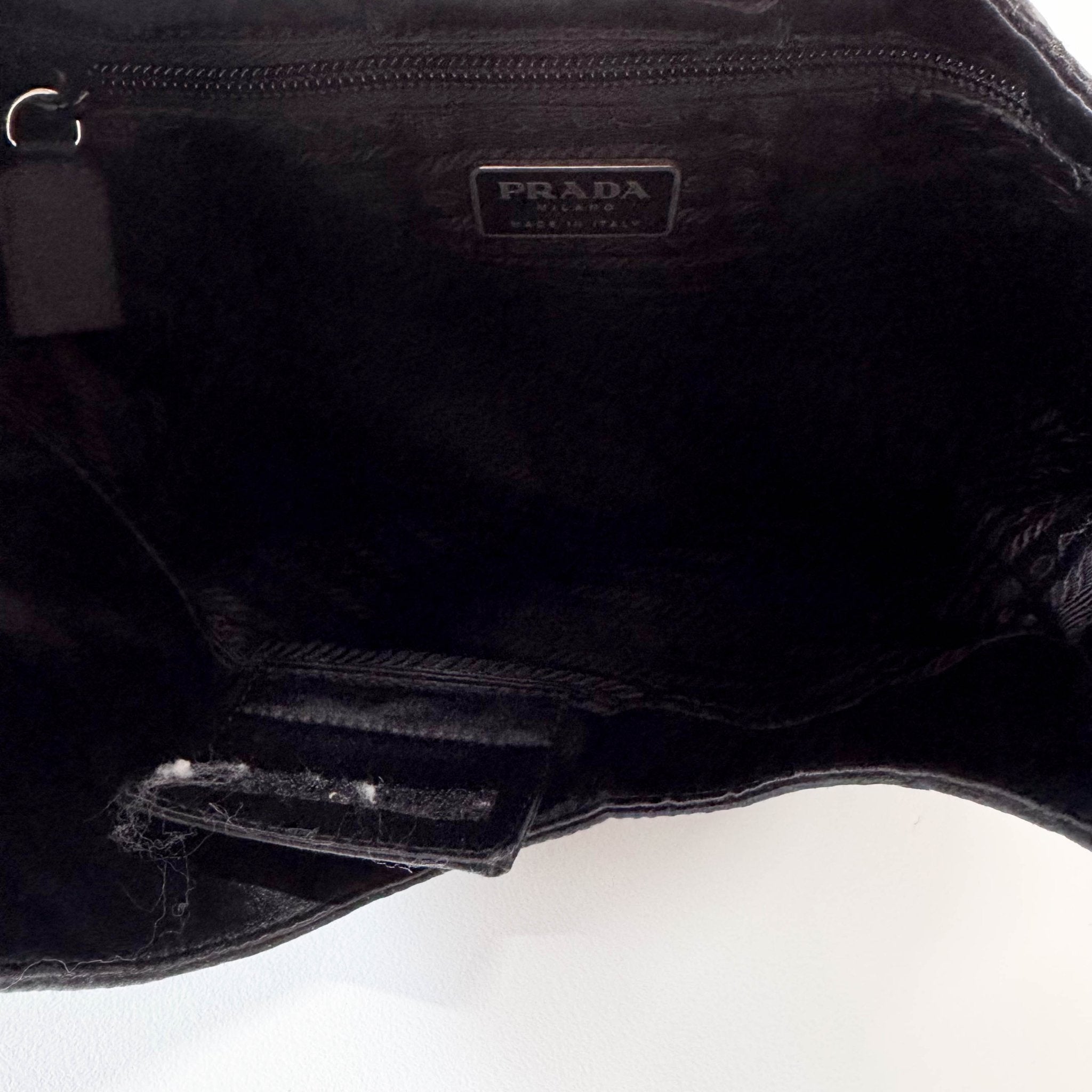 PRADA Black Satin Hobo Shoulder Bag, in , Sold by HIVE PRELOVED - Shoulder Bags, ,