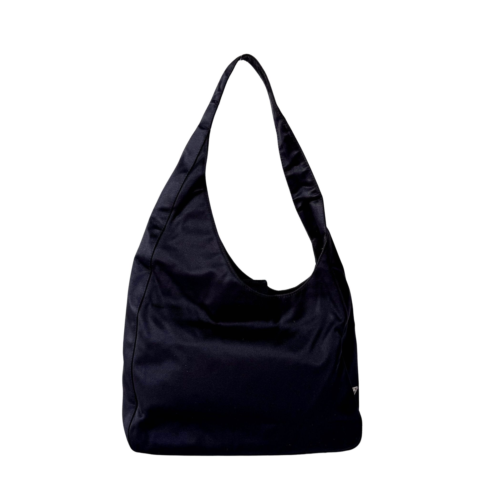 PRADA Black Satin Hobo Shoulder Bag, in , Sold by HIVE PRELOVED - Shoulder Bags, ,