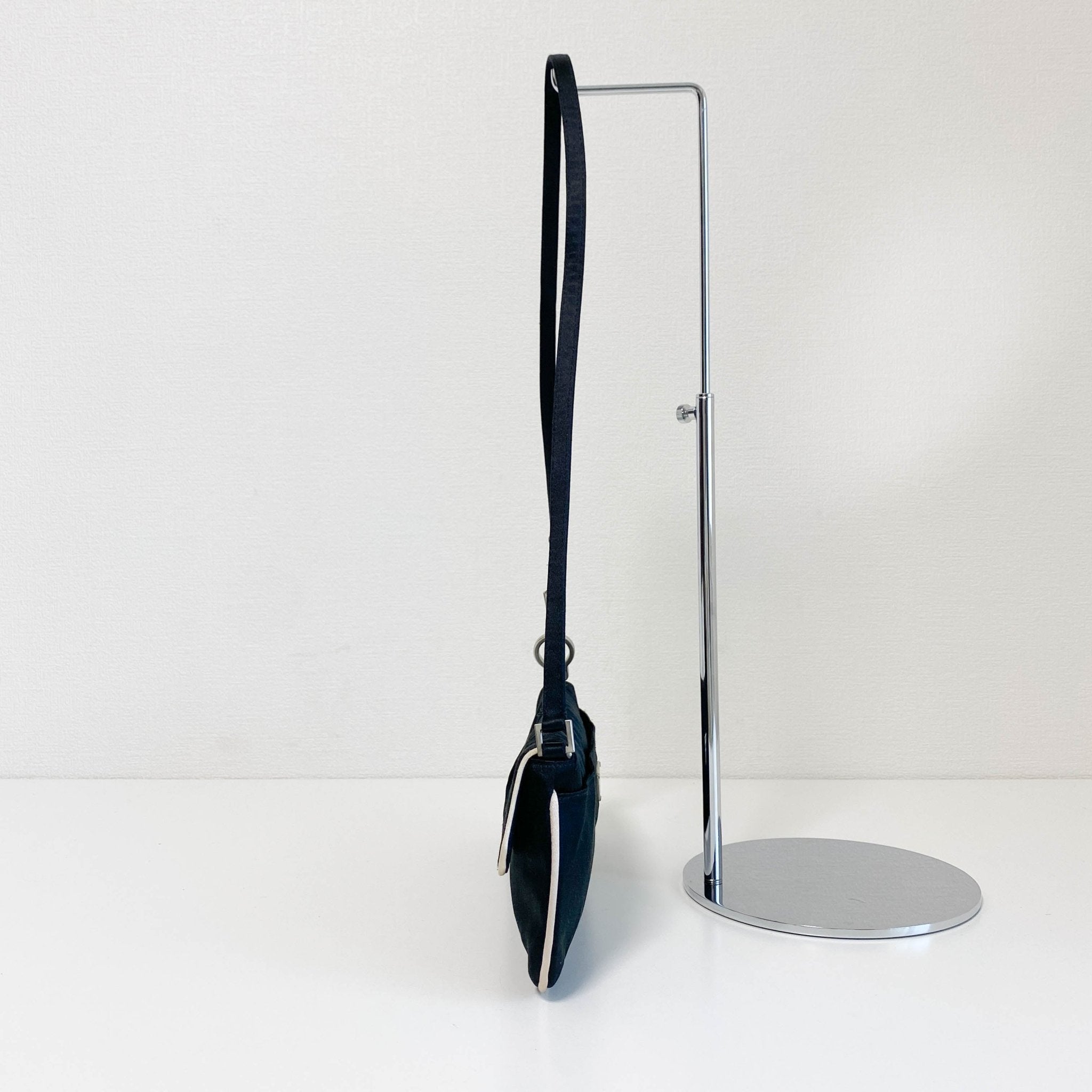 PRADA Black Satin Horizontal Shoulder Bag, in , Sold by HIVE PRELOVED - Shoulder Bags, ,