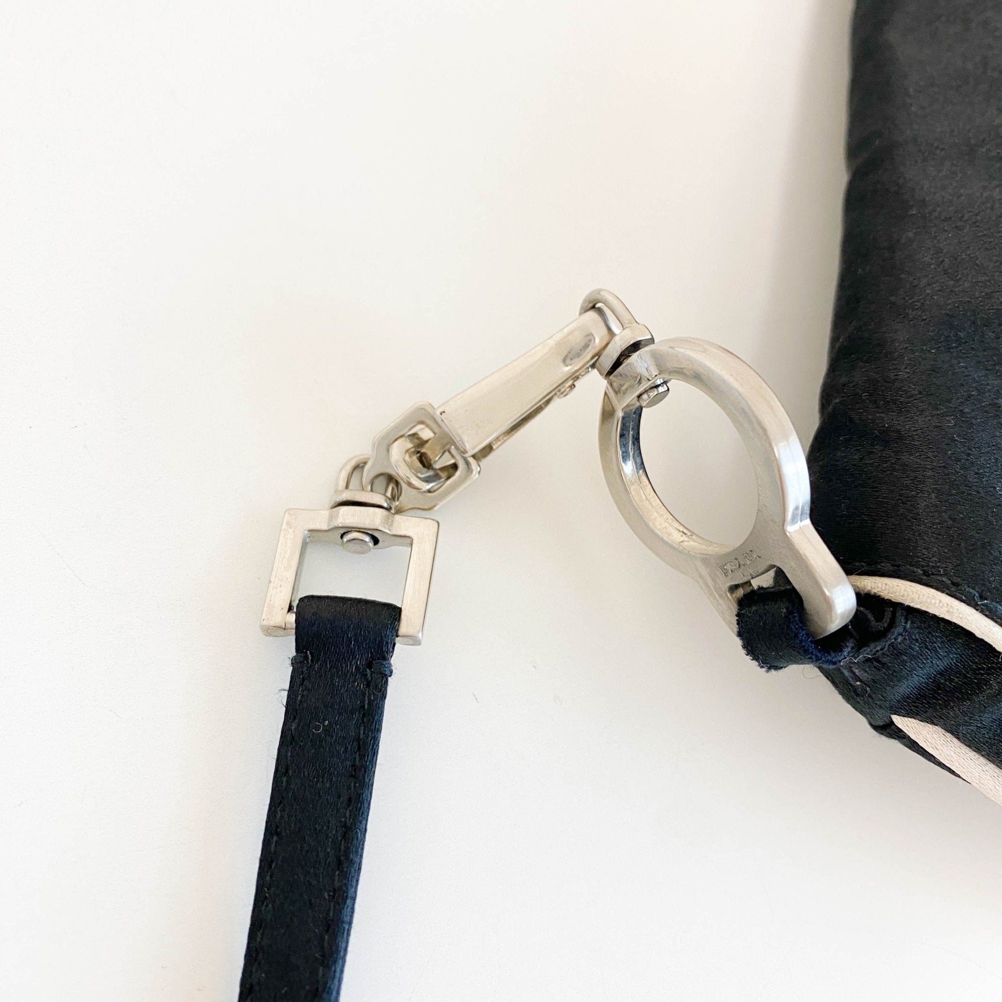 PRADA Black Satin Horizontal Shoulder Bag, in , Sold by HIVE PRELOVED - Shoulder Bags, ,