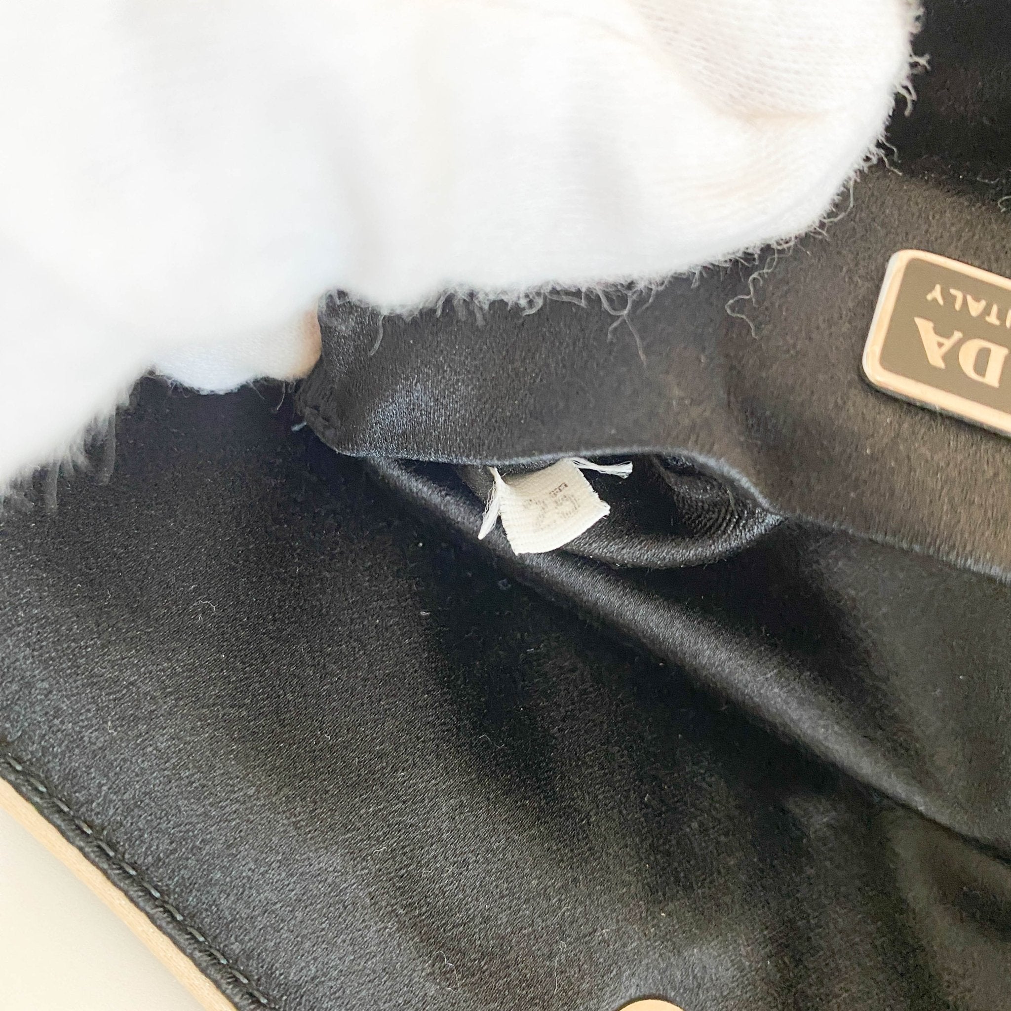 PRADA Black Satin Horizontal Shoulder Bag, in , Sold by HIVE PRELOVED - Shoulder Bags, ,