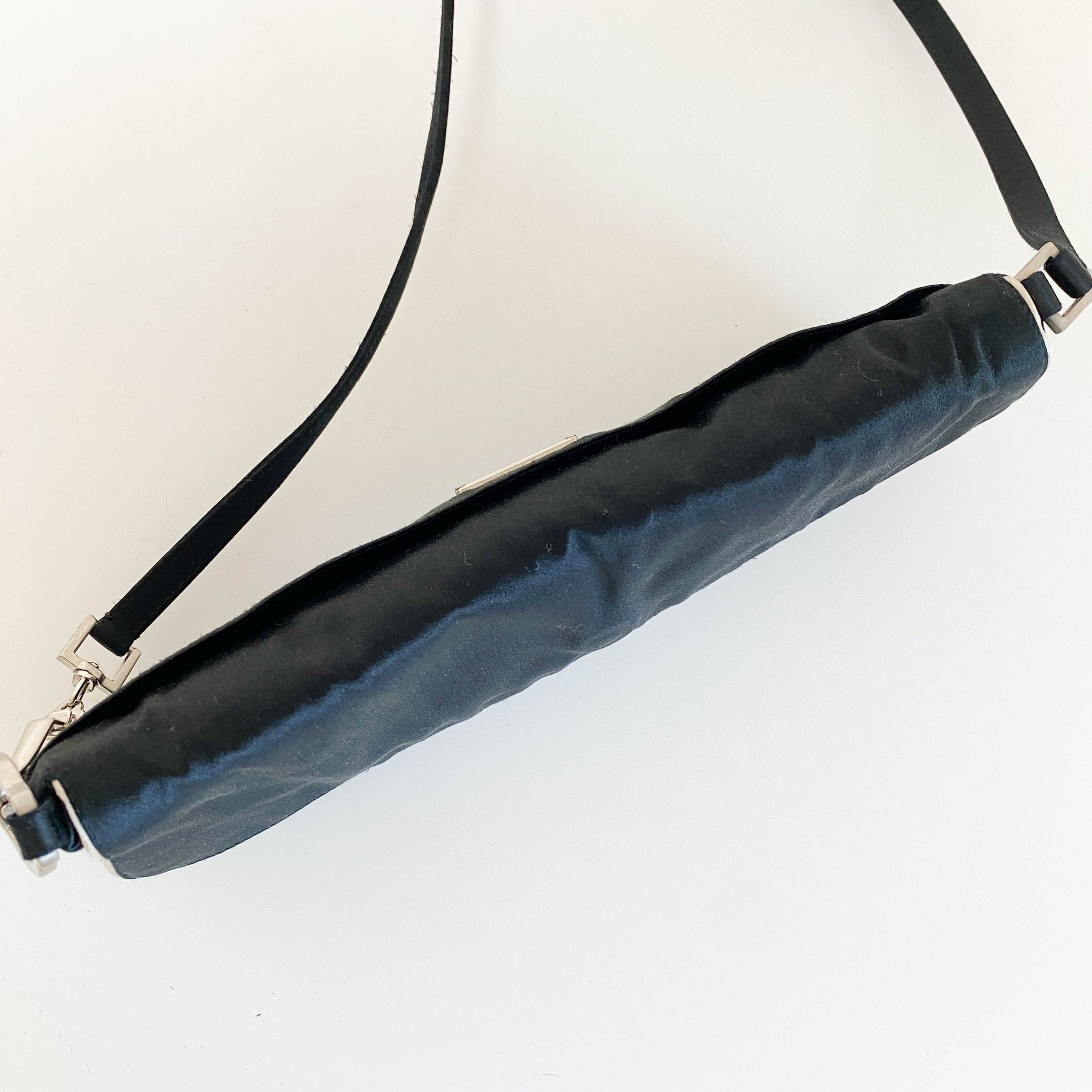 PRADA Black Satin Horizontal Shoulder Bag, in , Sold by HIVE PRELOVED - Shoulder Bags, ,