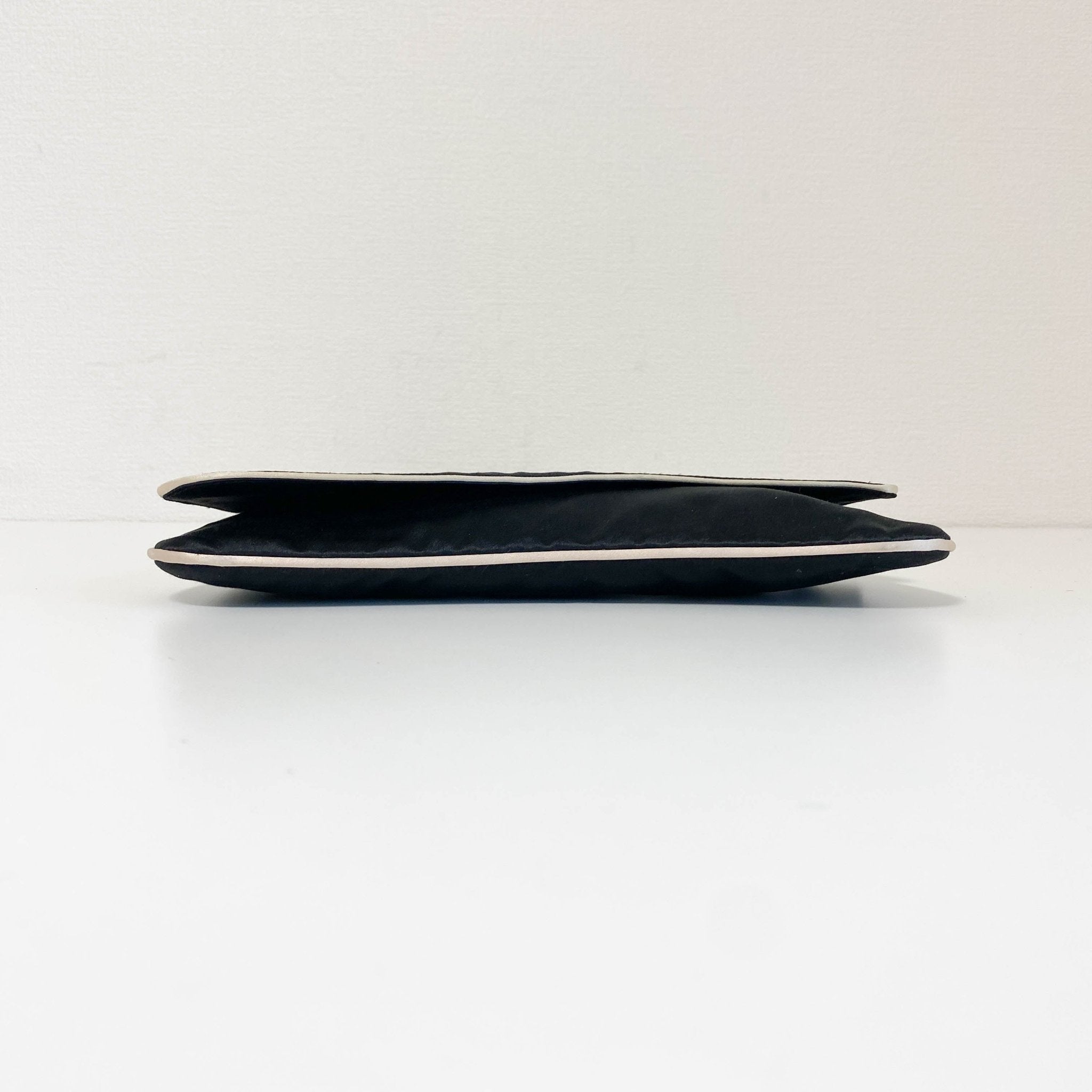 PRADA Black Satin Horizontal Shoulder Bag, in , Sold by HIVE PRELOVED - Shoulder Bags, ,