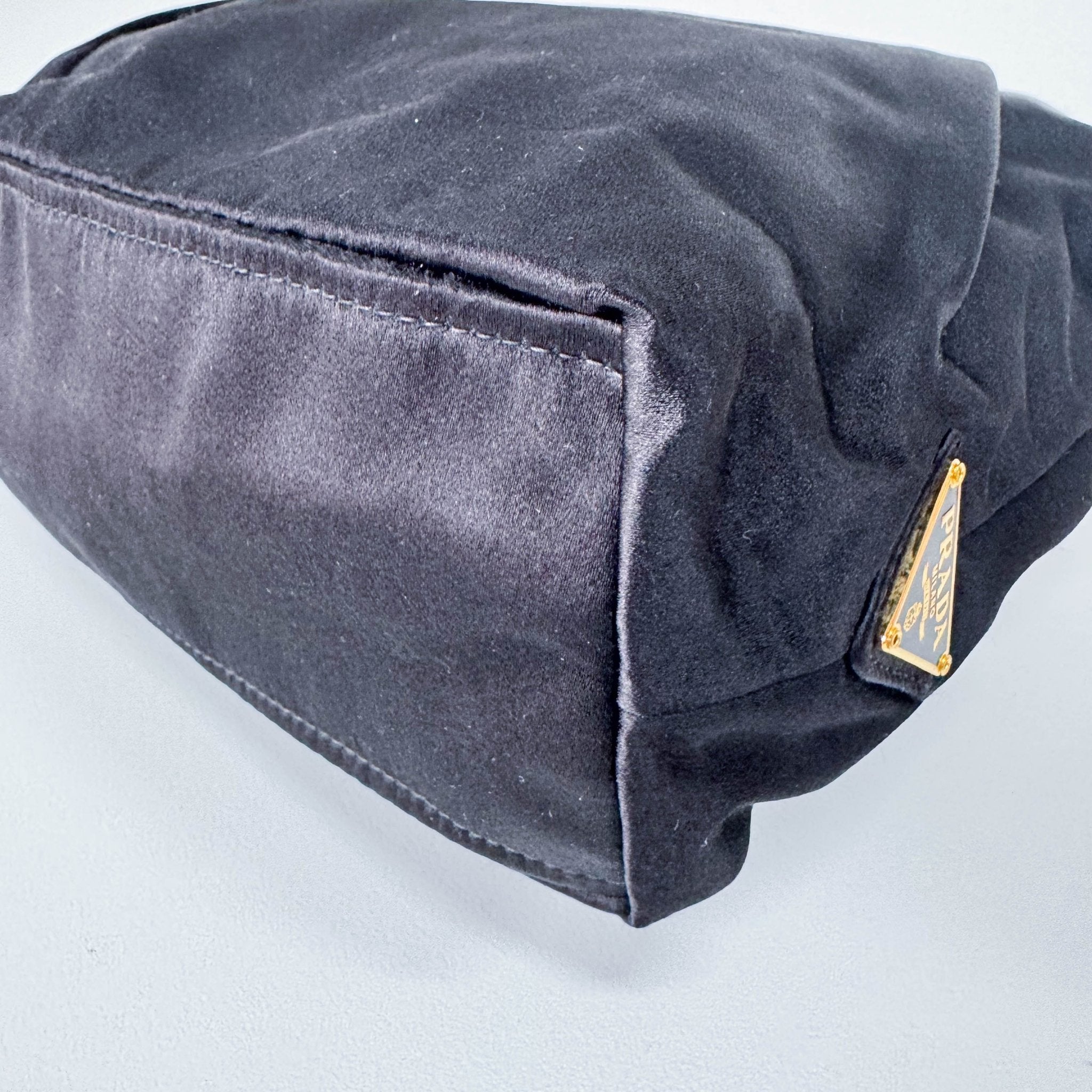 PRADA Black Satin Mini Hand Bag, in , Sold by HIVE PRELOVED - Handle Bags, ,