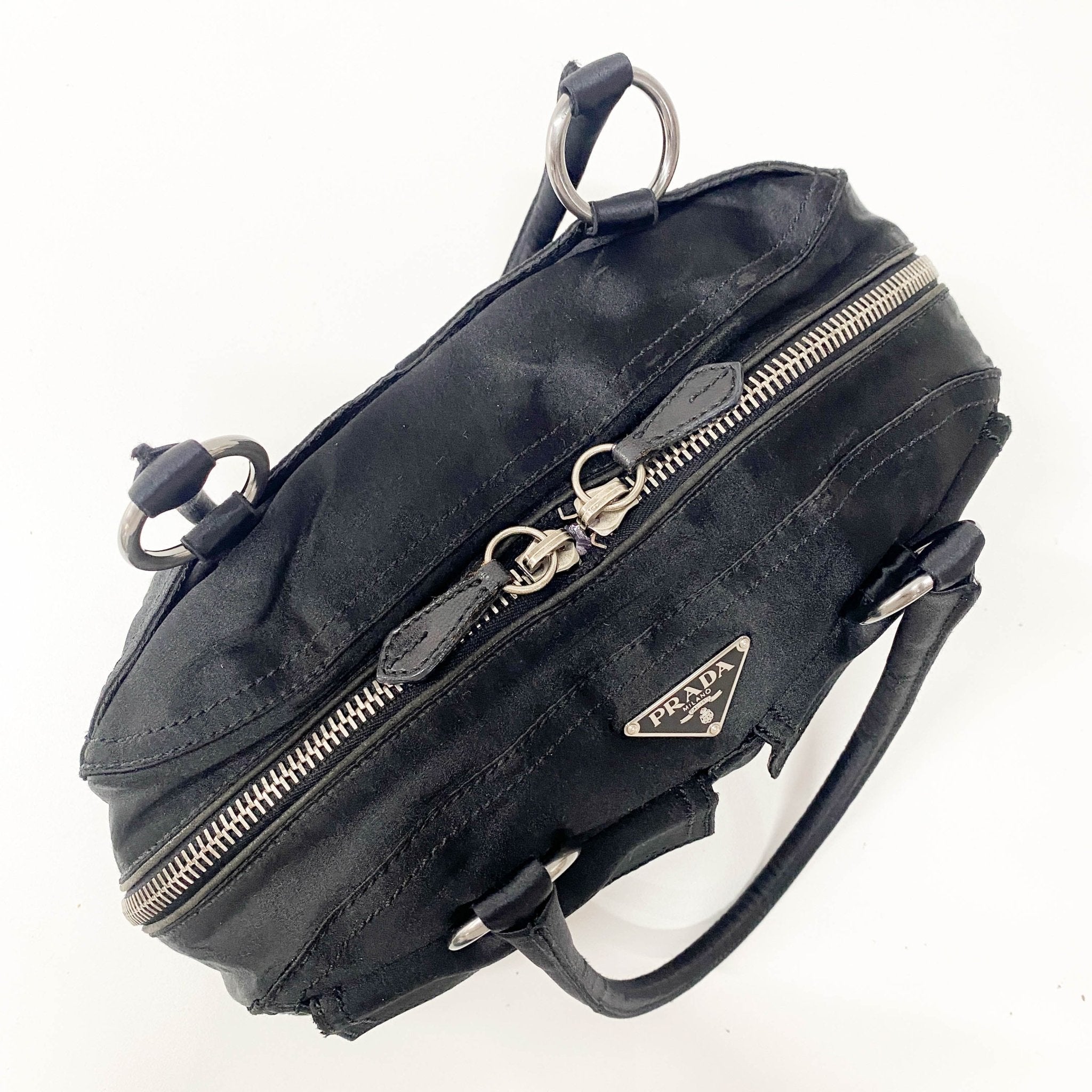 PRADA Black Satin Shoulder Bag, in , Sold by HIVE PRELOVED - Shoulder Bags, ,