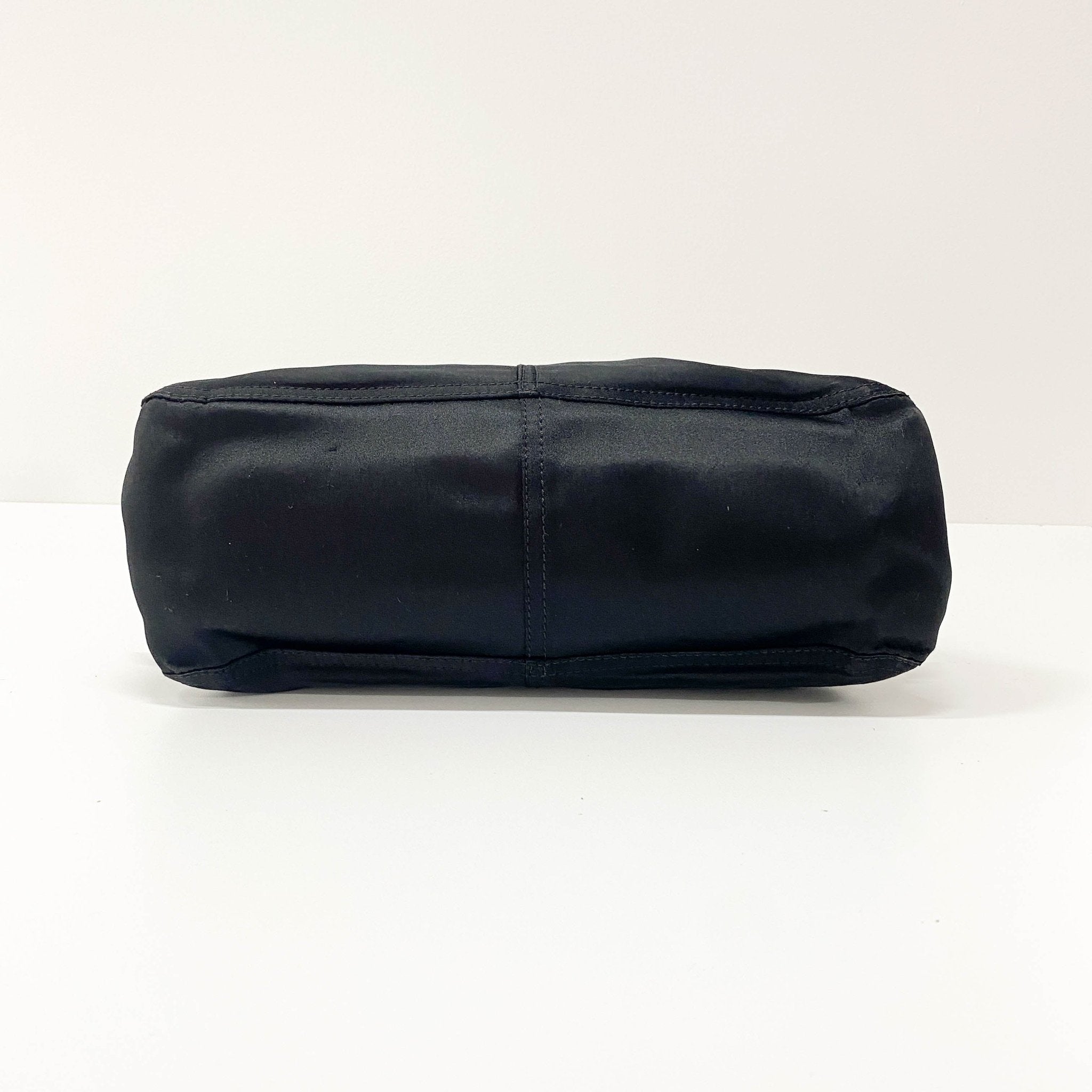 PRADA Black Satin Shoulder Bag, in , Sold by HIVE PRELOVED - Shoulder Bags, ,