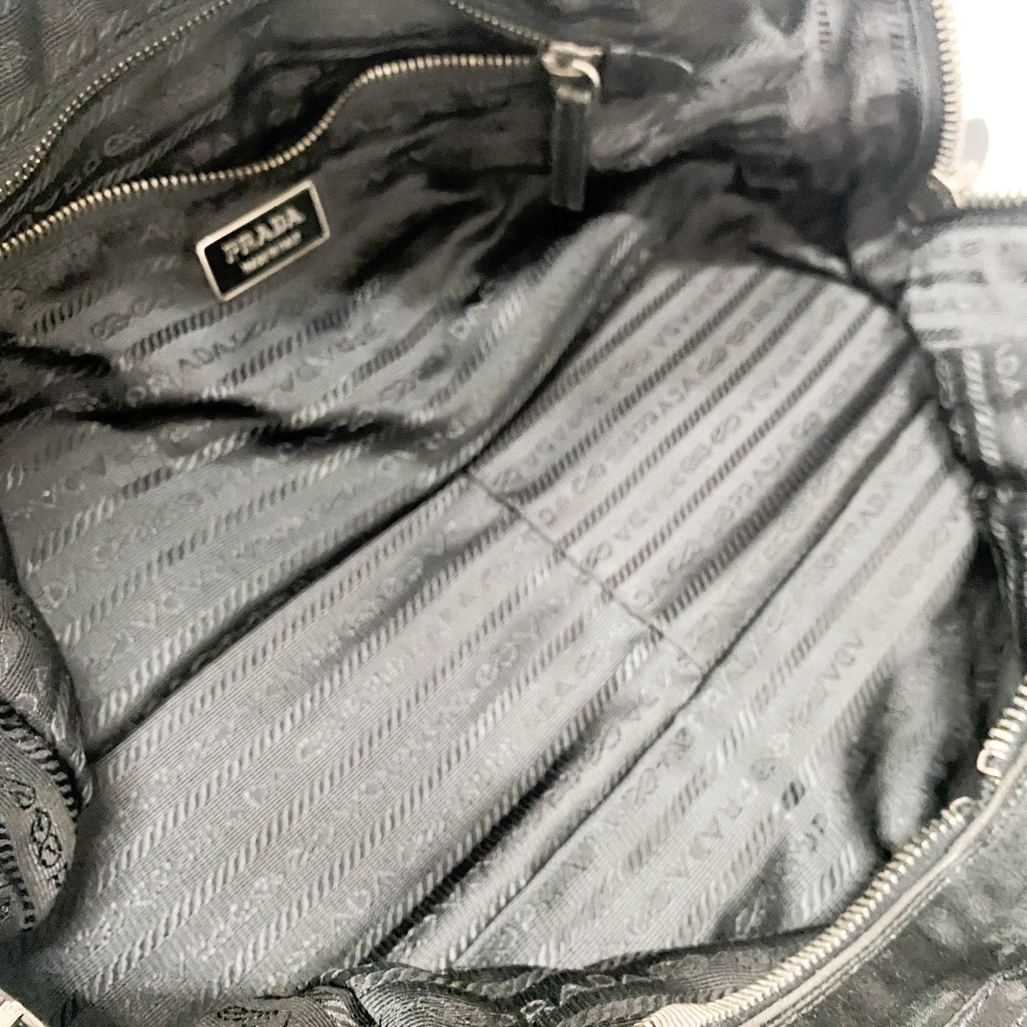 PRADA Black Satin Shoulder Bag, in , Sold by HIVE PRELOVED - Shoulder Bags, ,