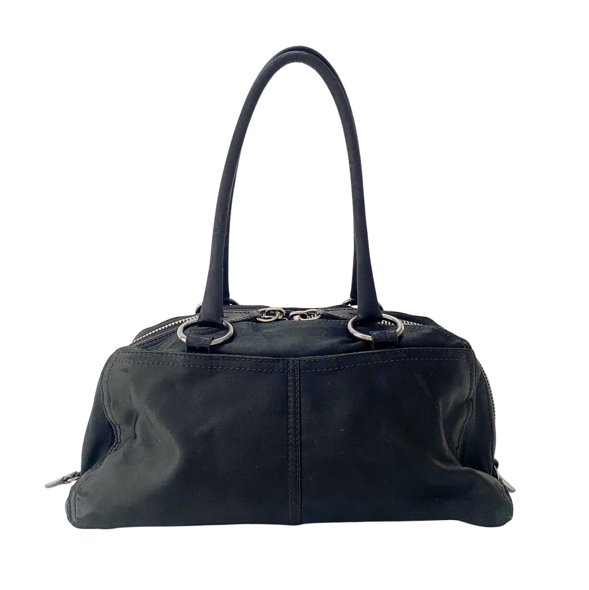 PRADA Black Satin Shoulder Bag, in , Sold by HIVE PRELOVED - Shoulder Bags, ,