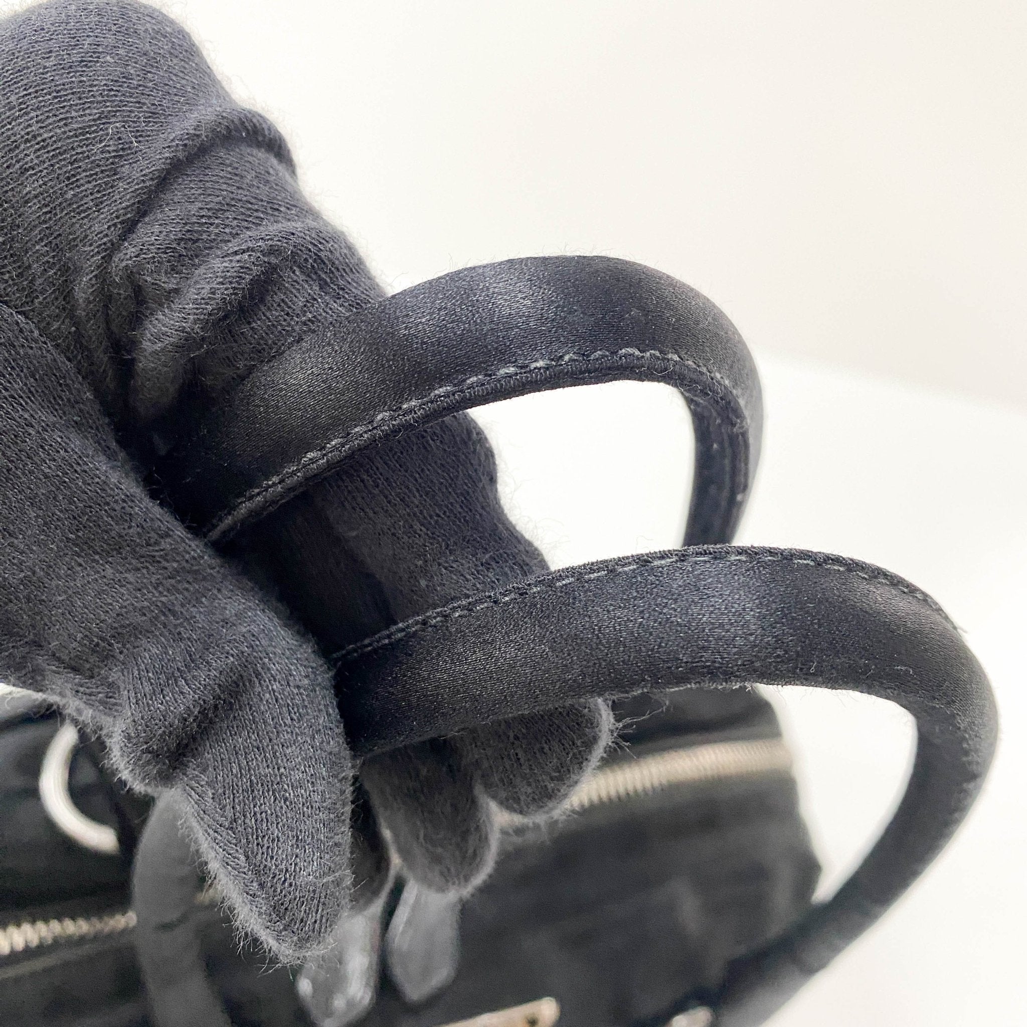 PRADA Black Satin Shoulder Bag, in , Sold by HIVE PRELOVED - Shoulder Bags, ,