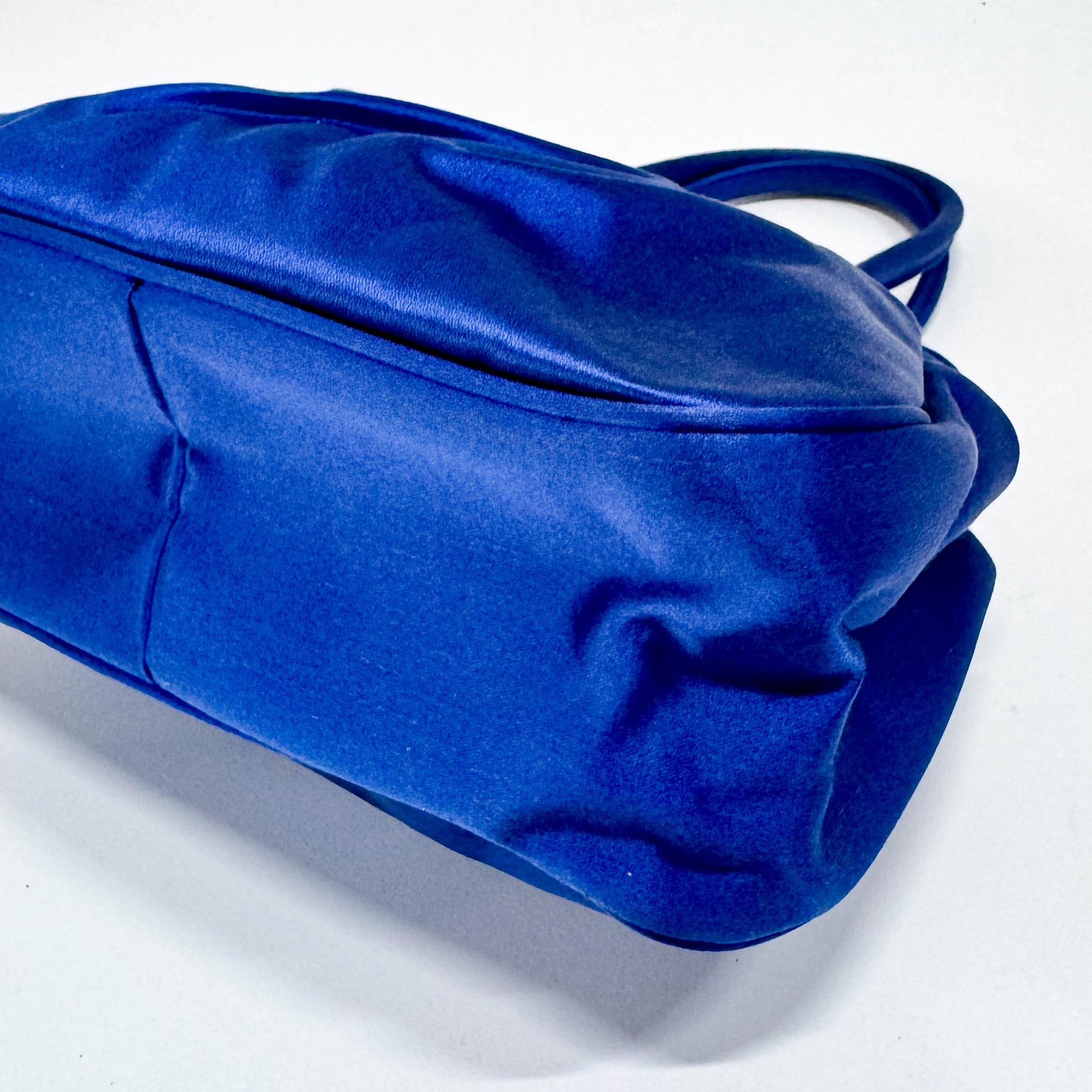 PRADA Blue Satin Prada Handbag, in , Sold by HIVE PRELOVED - Handle Bags, ,