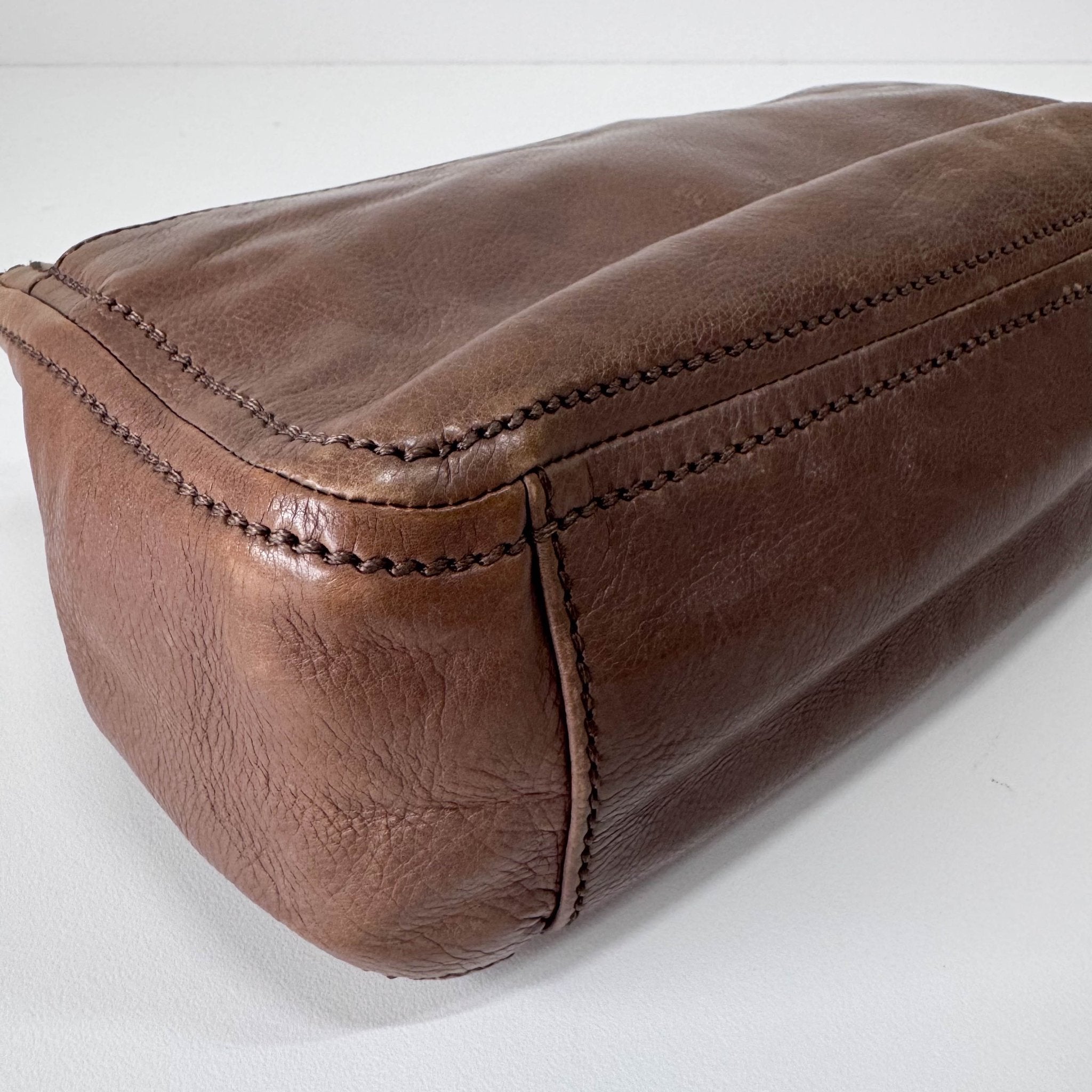 PRADA Brown Leather Chain Shoulder Bag, in , Sold by HIVE PRELOVED - Shoulder Bags, ,