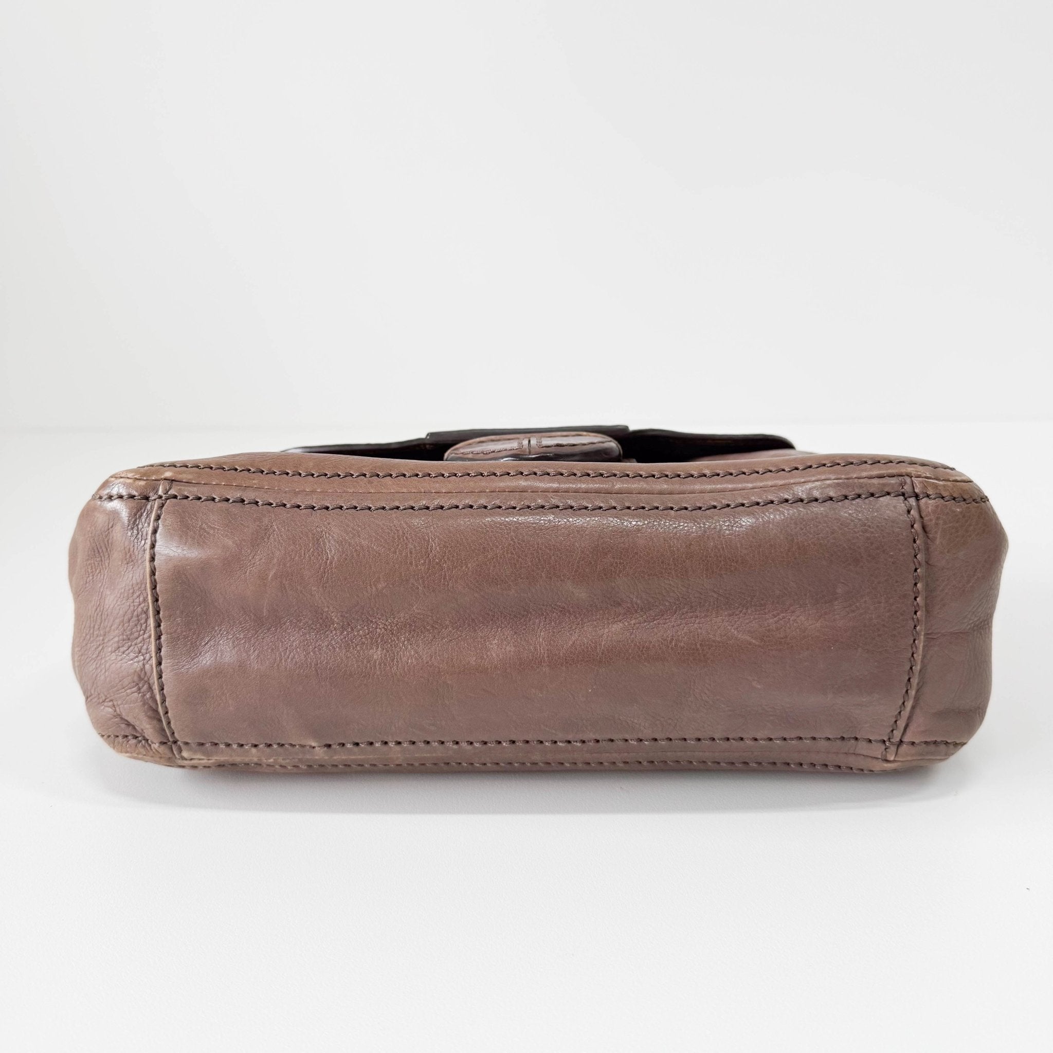 PRADA Brown Leather Chain Shoulder Bag, in , Sold by HIVE PRELOVED - Shoulder Bags, ,