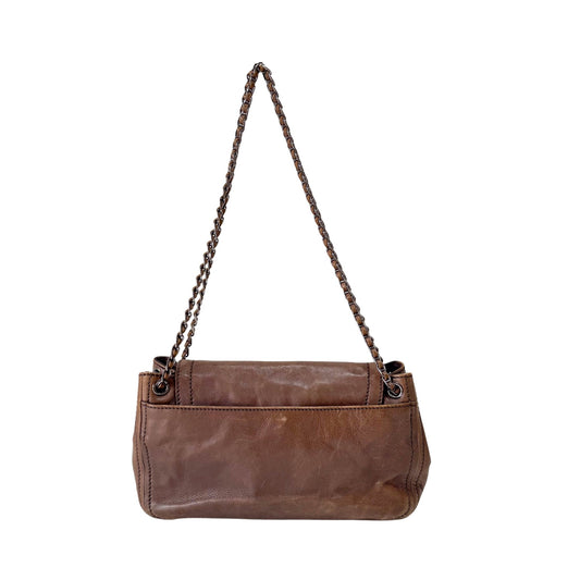 PRADA Brown Leather Chain Shoulder Bag, in , Sold by HIVE PRELOVED - Shoulder Bags, ,
