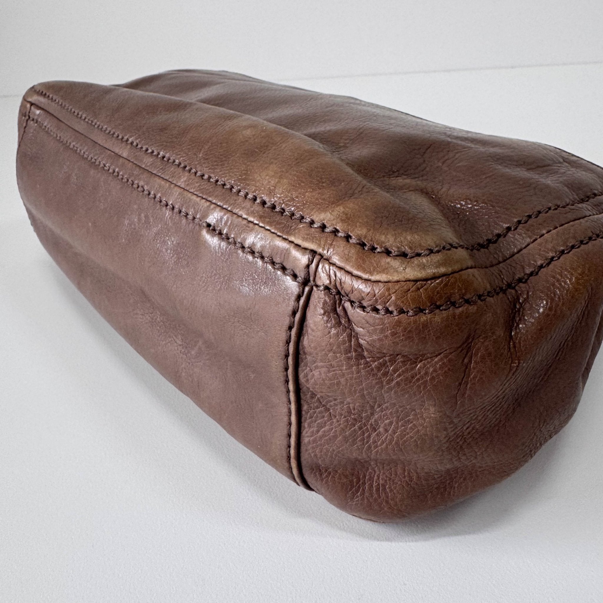 PRADA Brown Leather Chain Shoulder Bag, in , Sold by HIVE PRELOVED - Shoulder Bags, ,