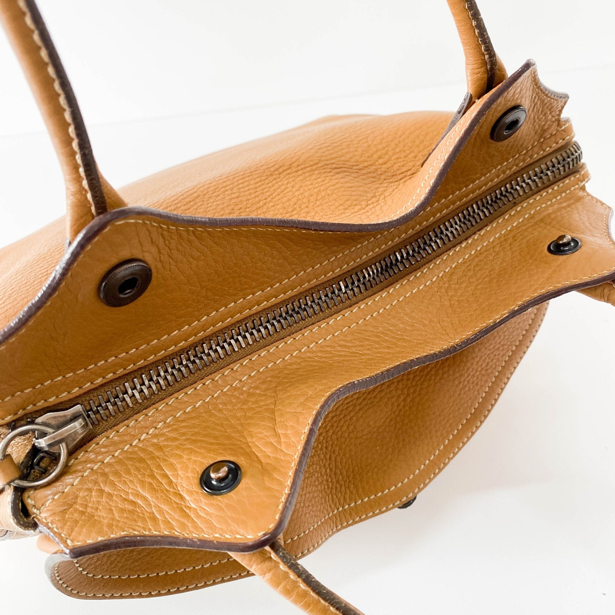 PRADA Brown Leather Shoulder Bag, in , Sold by HIVE PRELOVED - Shoulder Bags, ,