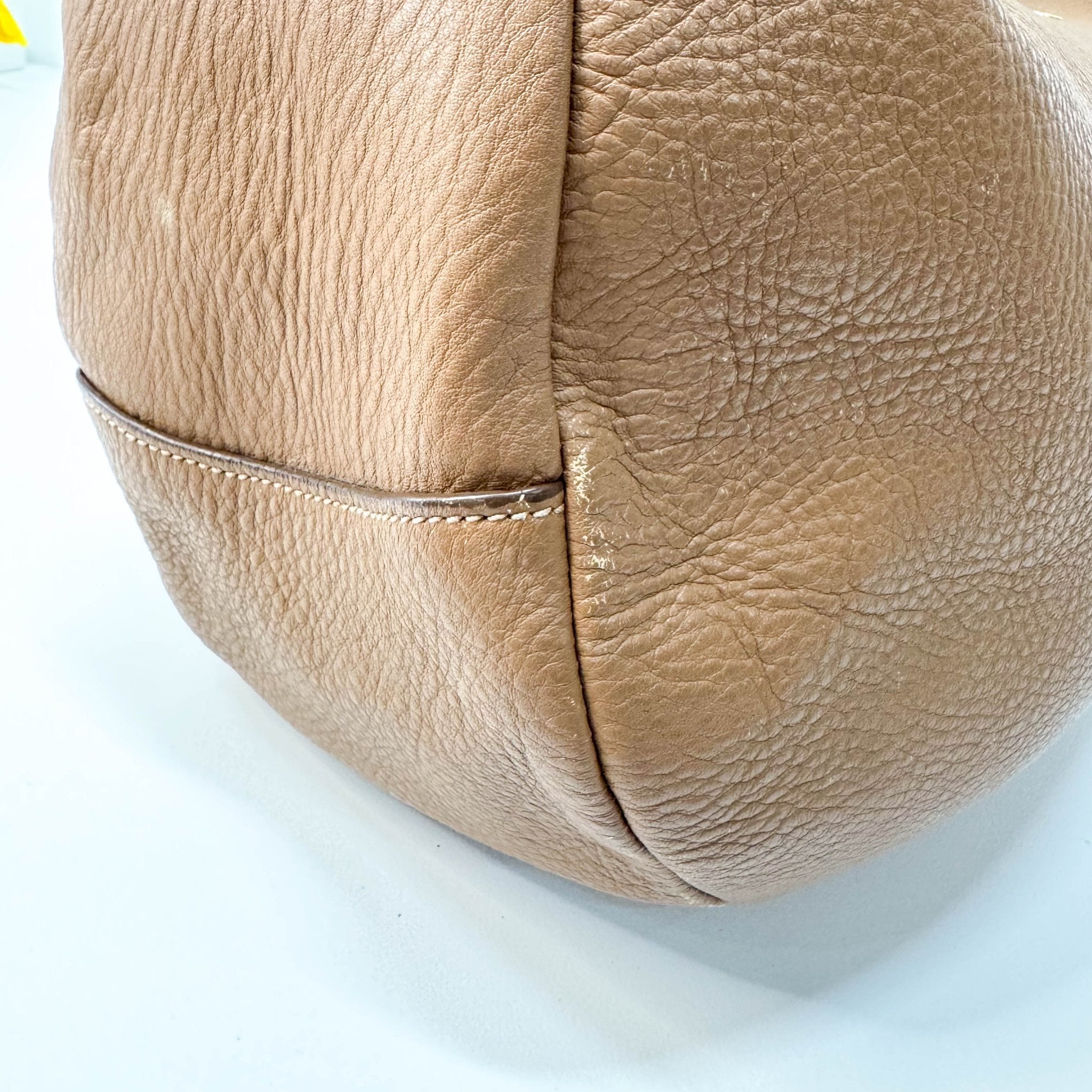 PRADA Brown Leather Shoulder Bag, in , Sold by HIVE PRELOVED - Shoulder Bags, ,
