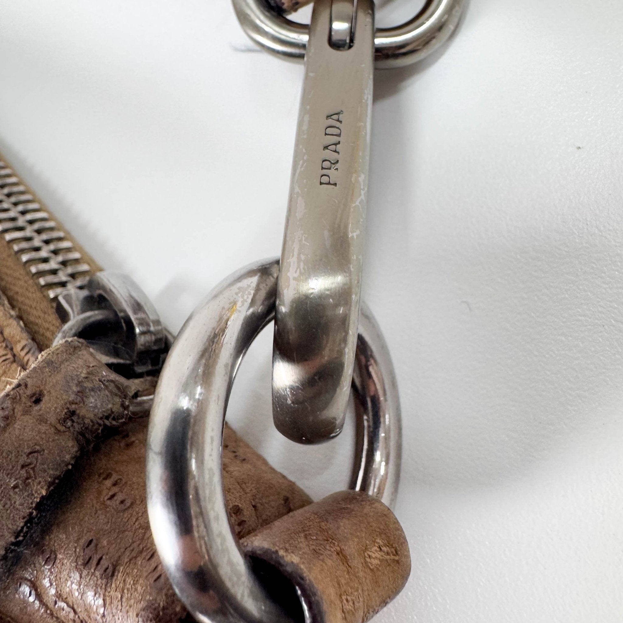 PRADA Brown Leather Shoulder Bag, in , Sold by HIVE PRELOVED - Shoulder Bags, ,