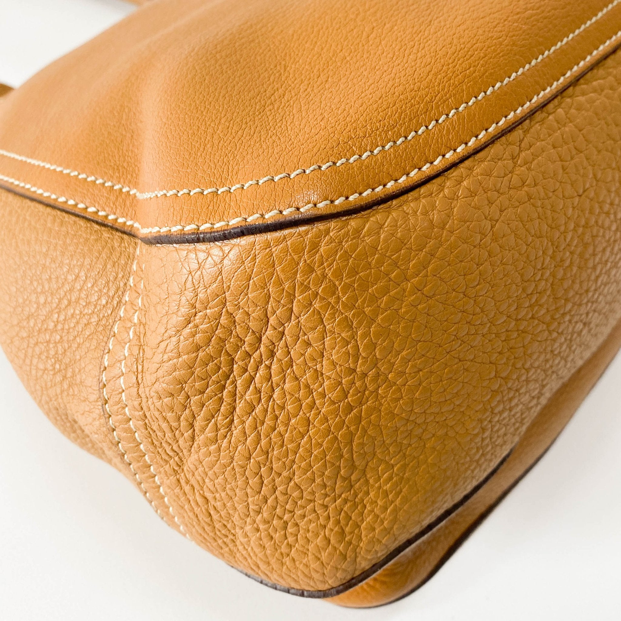 PRADA Brown Leather Shoulder Bag, in , Sold by HIVE PRELOVED - Shoulder Bags, ,