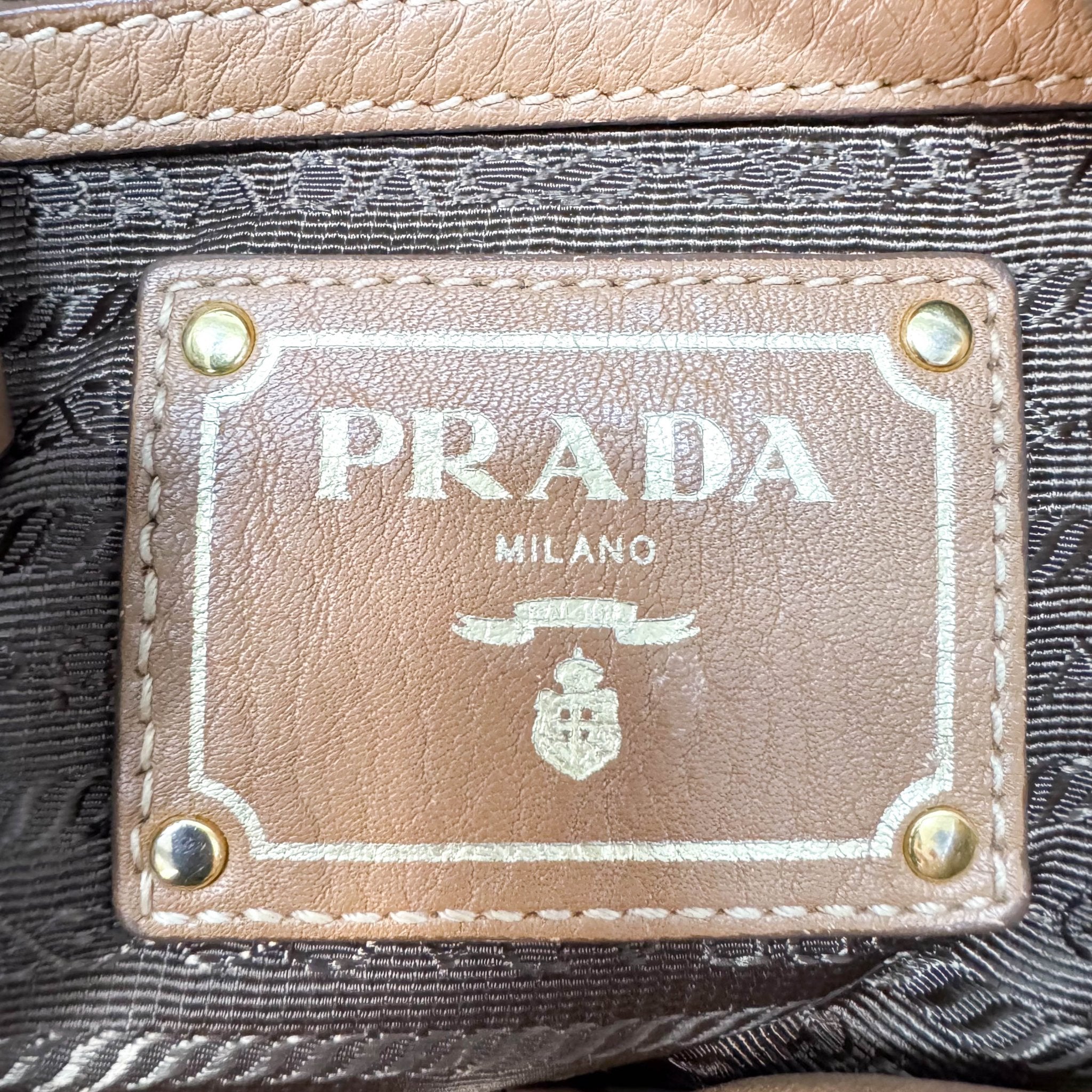 PRADA Brown Leather Shoulder Bag, in , Sold by HIVE PRELOVED - Shoulder Bags, ,