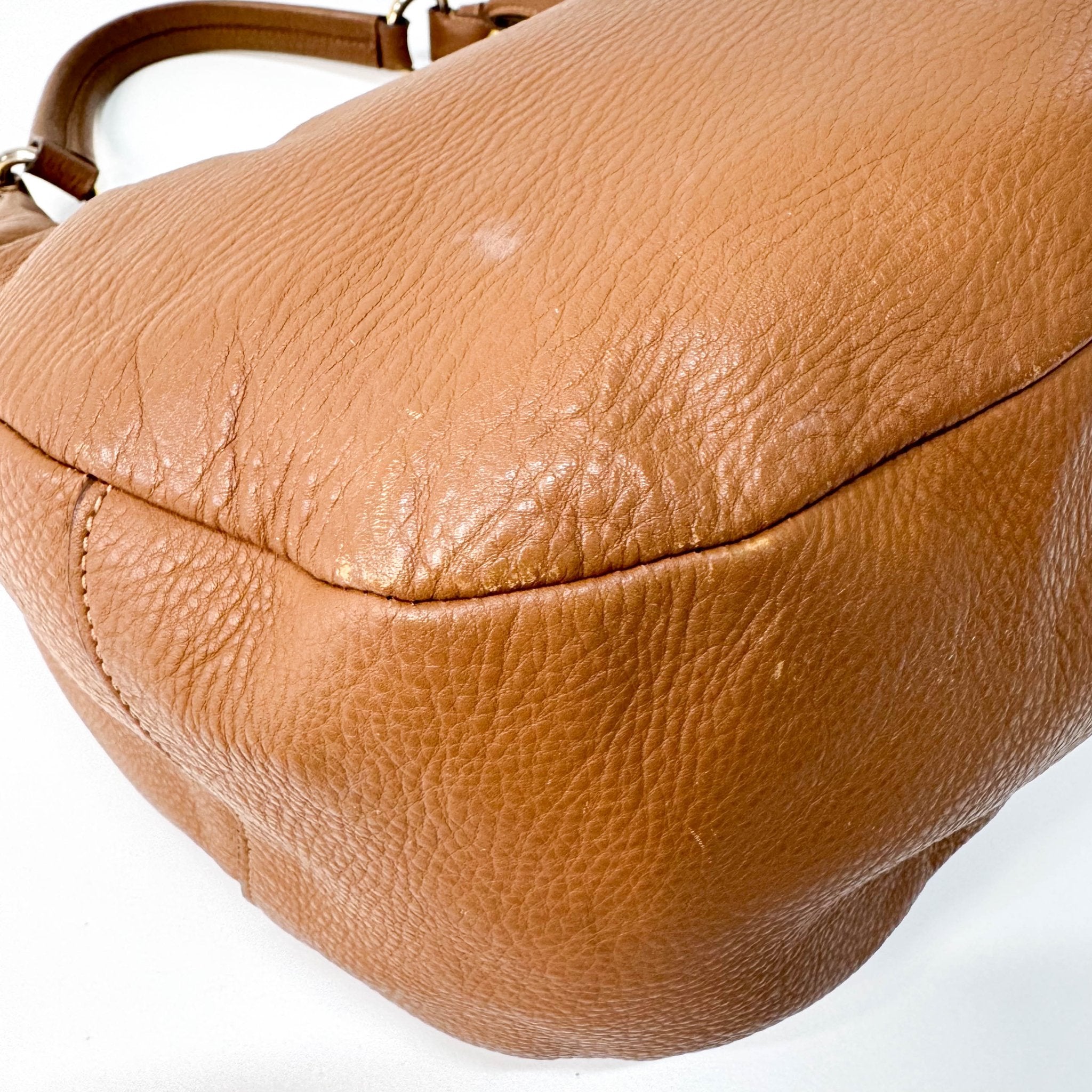 PRADA Brown Leather Shoulder Bag, in , Sold by HIVE PRELOVED - Shoulder Bags, ,