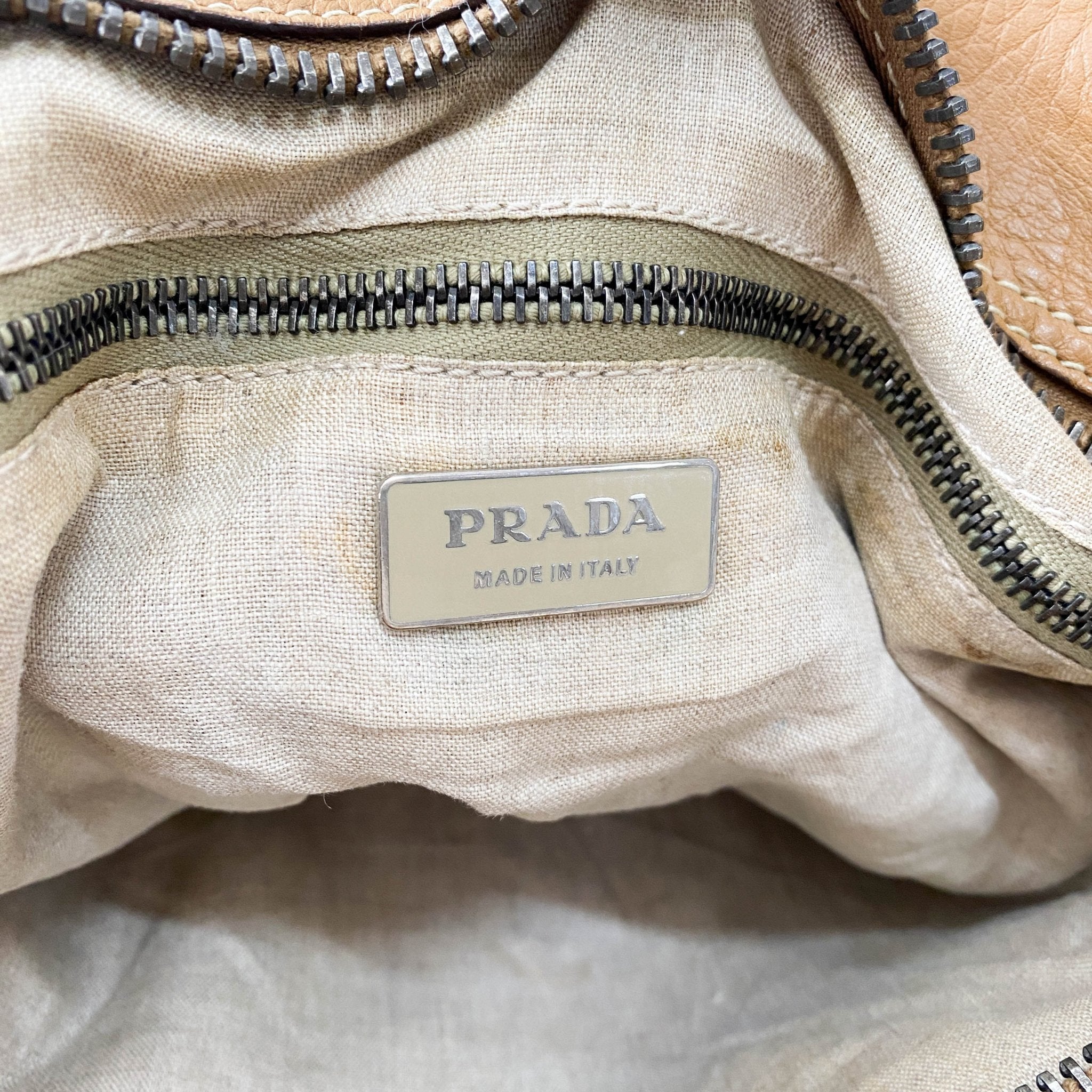 PRADA Brown Leather Shoulder Bag, in , Sold by HIVE PRELOVED - Shoulder Bags, ,